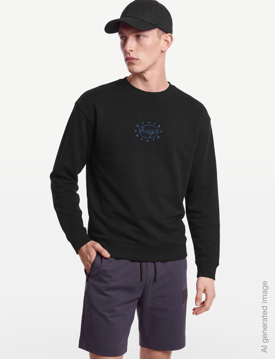 HUGO BLUE - Nugodana - sweatshirts - black - 3