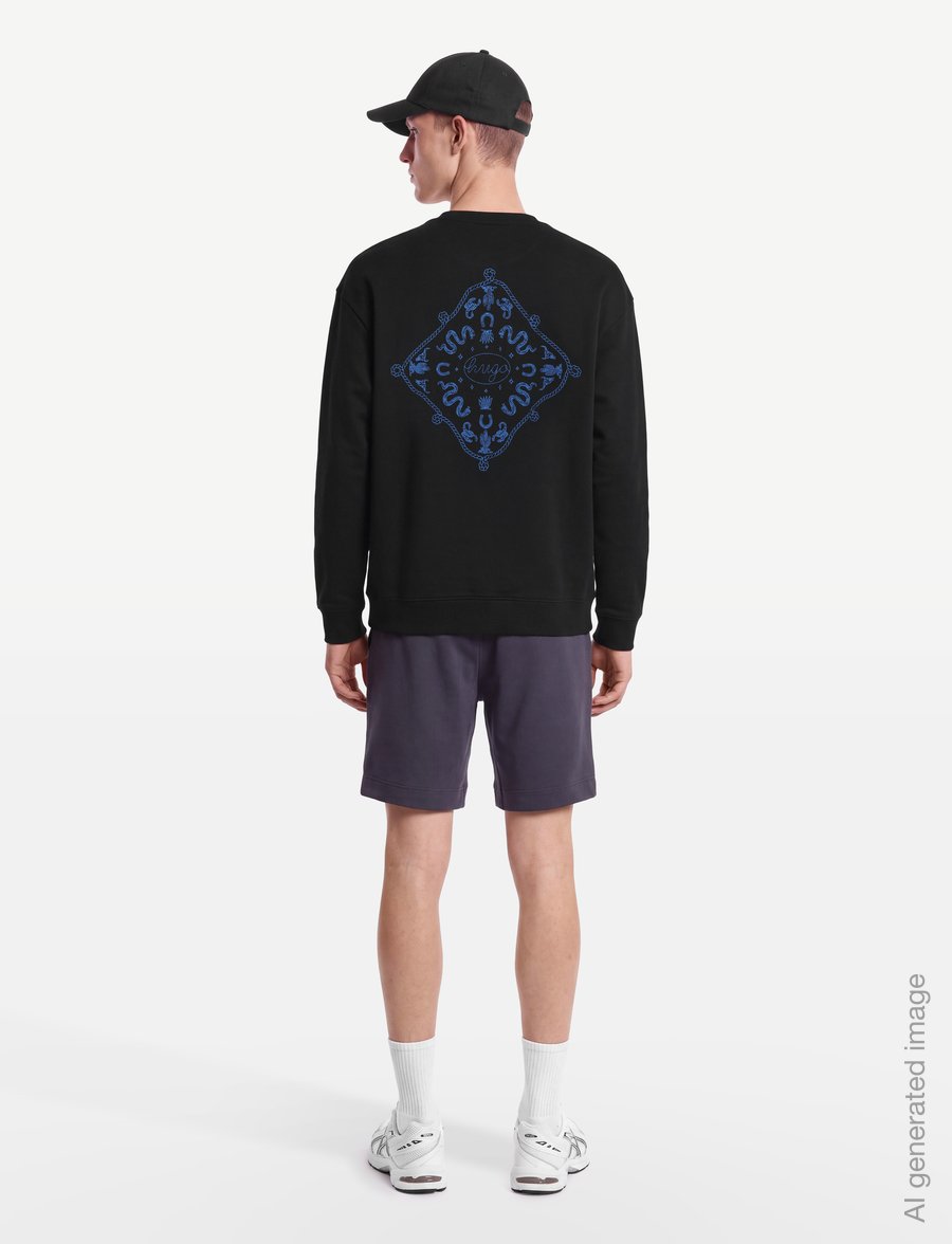 HUGO BLUE - Nugodana - sweatshirts - black - 4