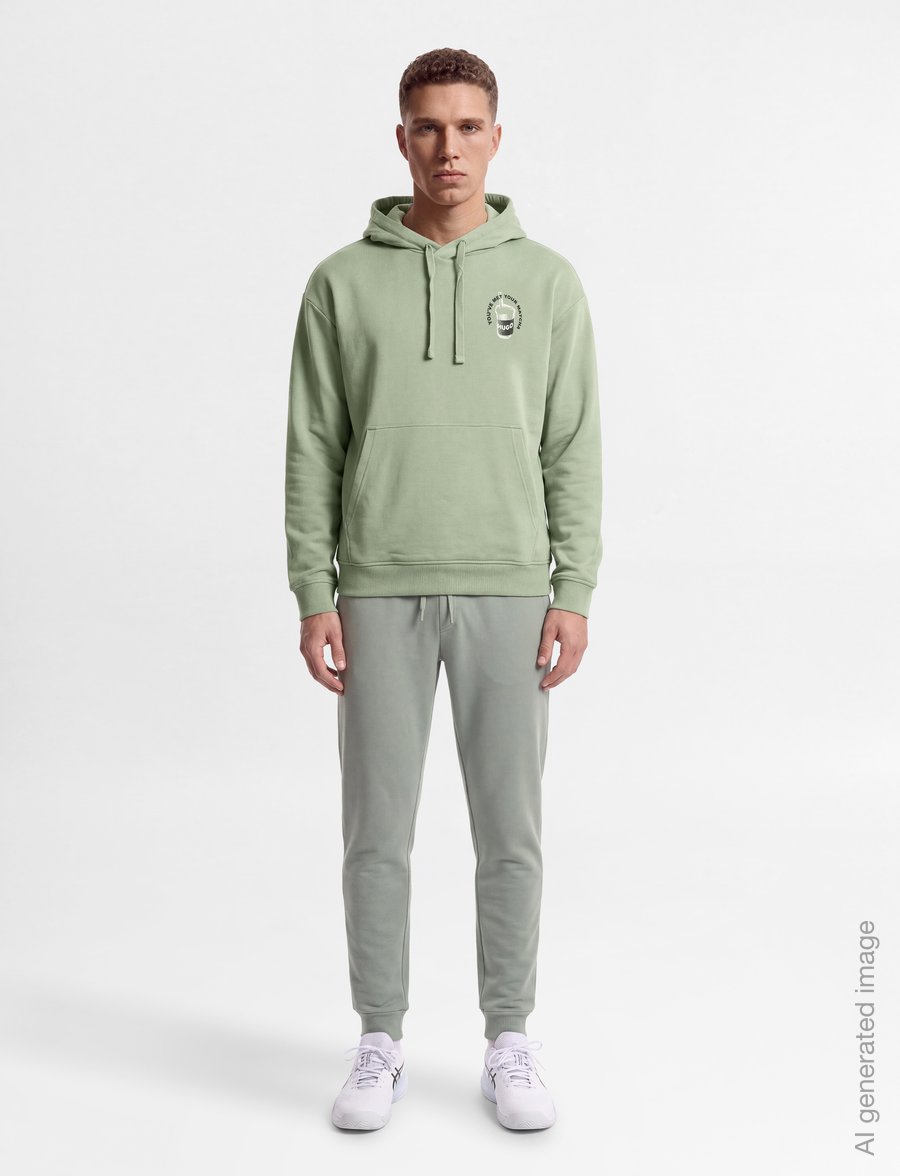 HUGO BLUE - Necdysis - hoodies - beige overflow - 0
