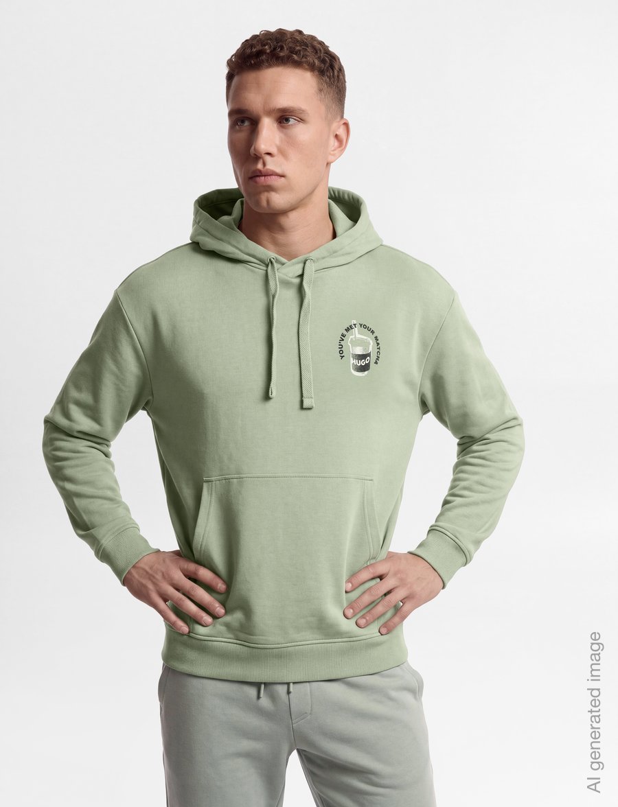 HUGO BLUE - Necdysis - hoodies - beige overflow - 3