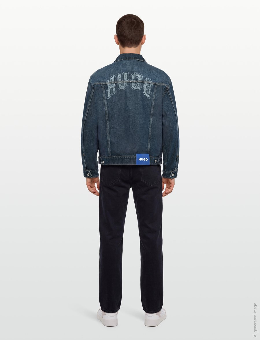 HUGO BLUE - Dex - voodrita teksatagid - turquoise/aqua - 4