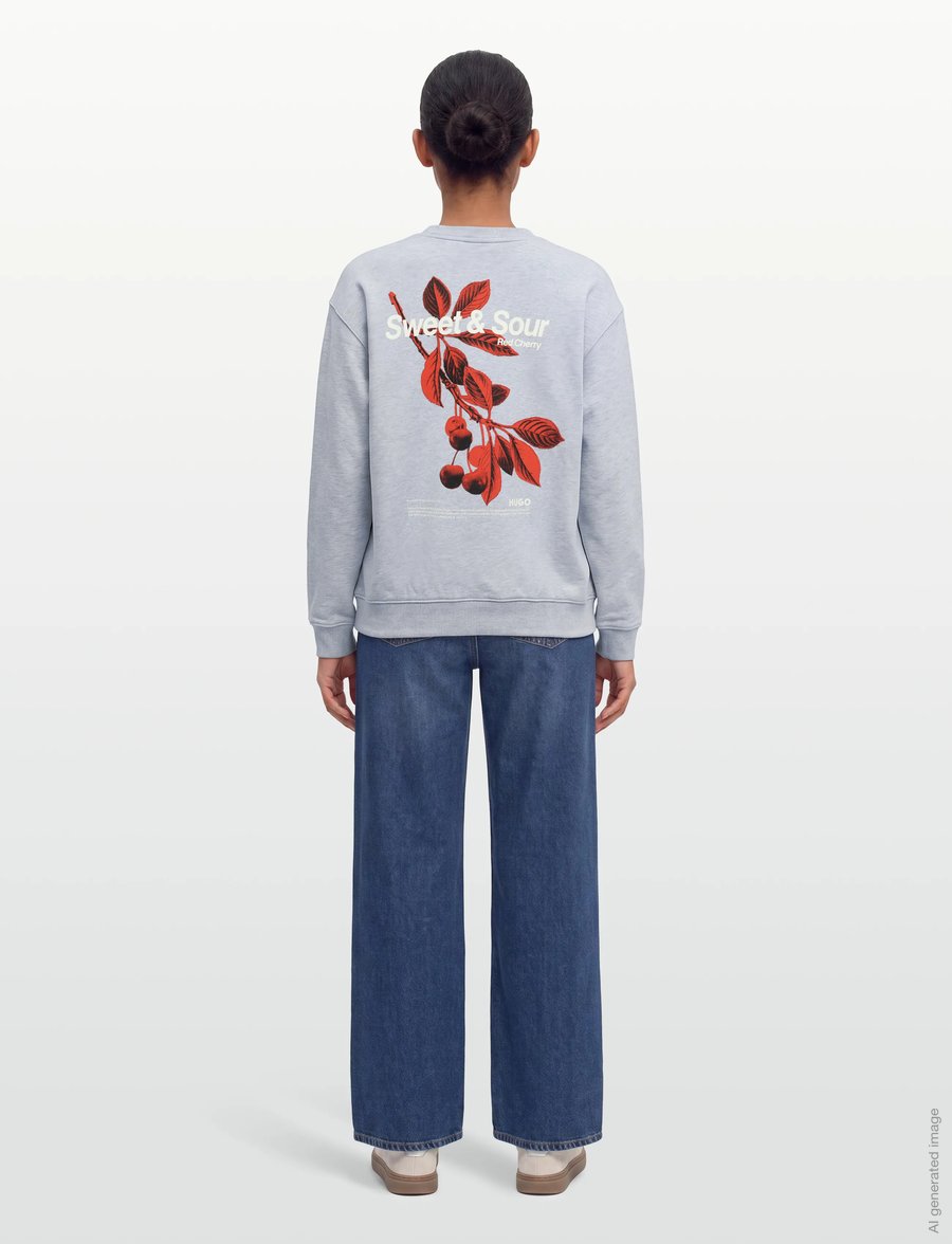 HUGO BLUE - Classic Crew_B_4 - vardagsstil - open grey - 4