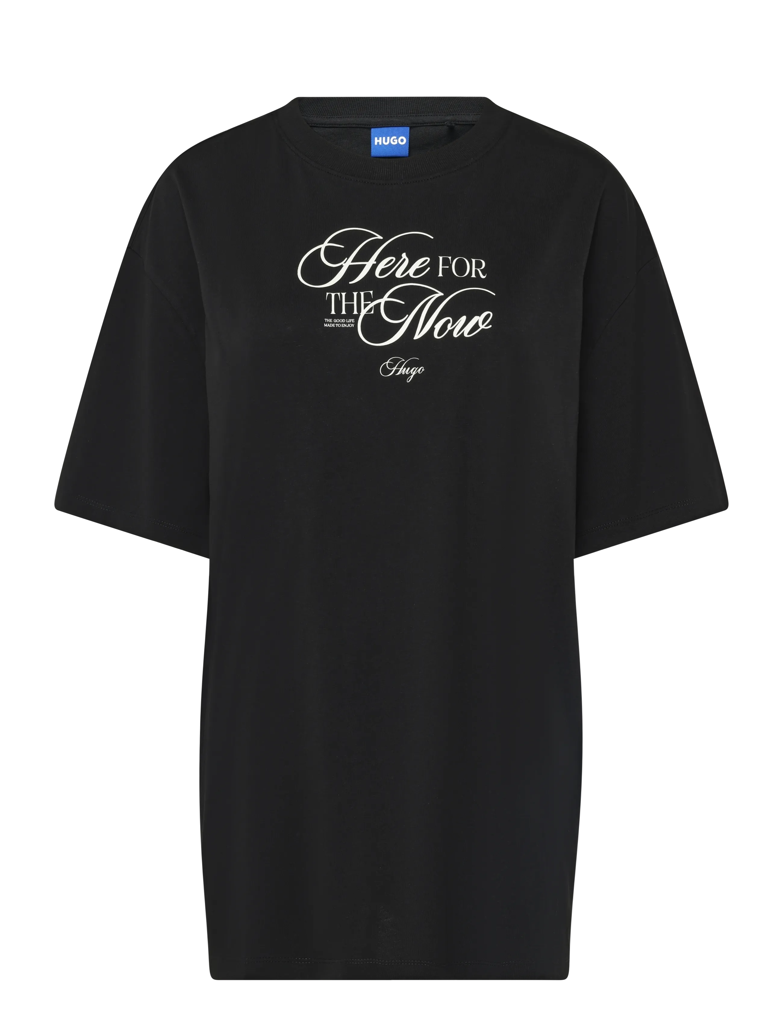 HUGO BLUE Oversized Tee_B_15 - T-shirts & Tops - BLACK / black