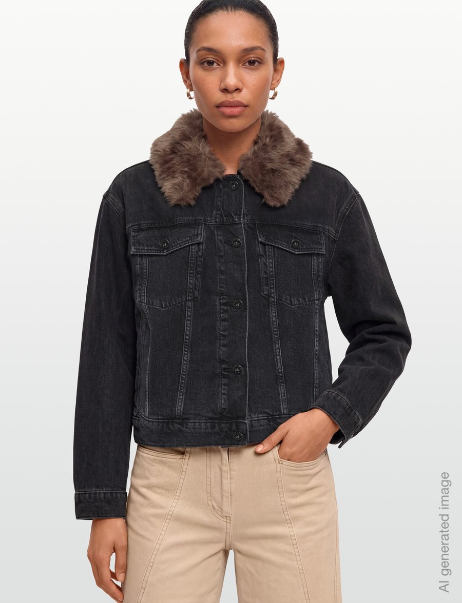 HUGO BLUE - Glamis_1_B - denim jackets - black - 3
