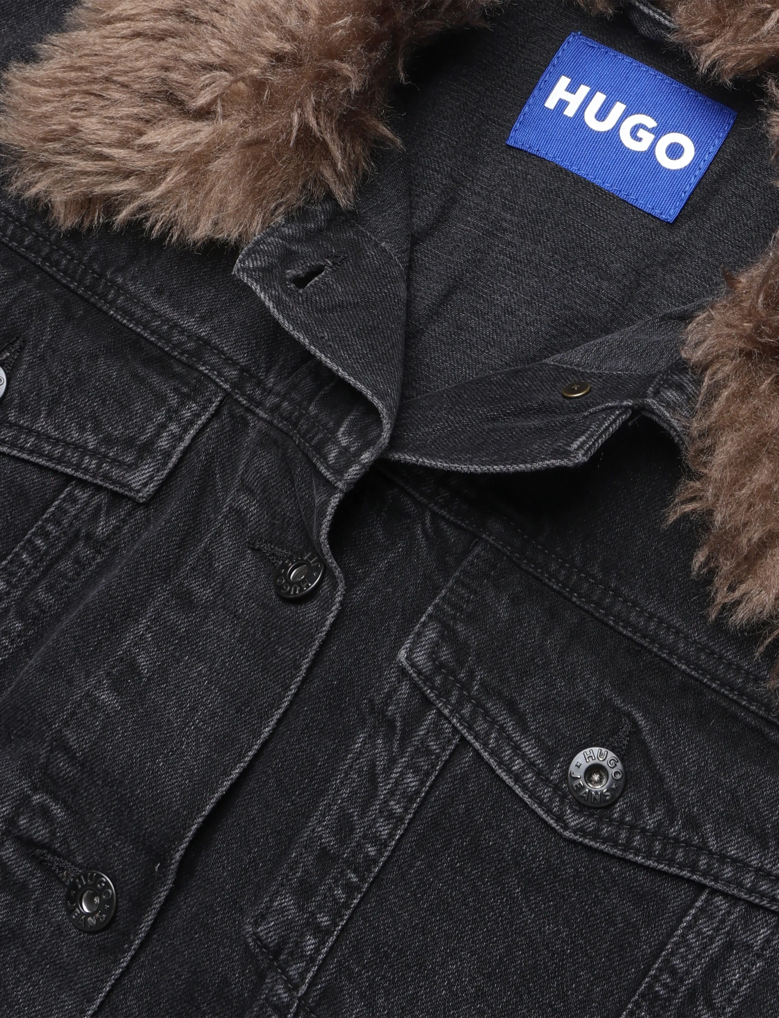 HUGO BLUE - Glamis_1_B - jeansjacken - black - 2