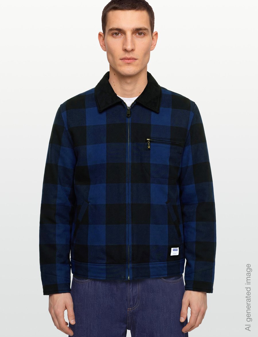 HUGO BLUE - Baker2641 - fodrade jeansjackor - navy - 3