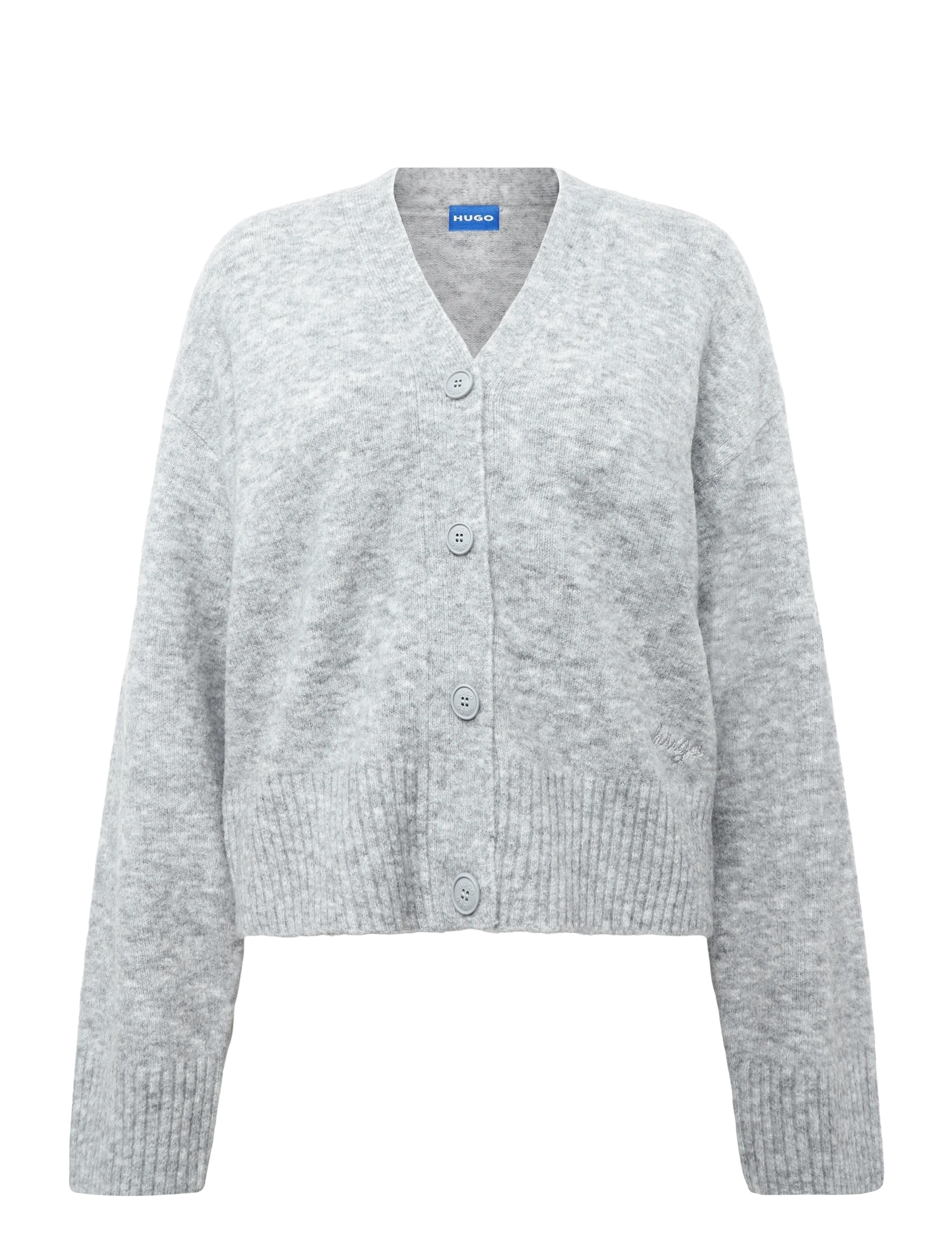 HUGO BLUE Susan_B - Stickat - OPEN GREY / grey