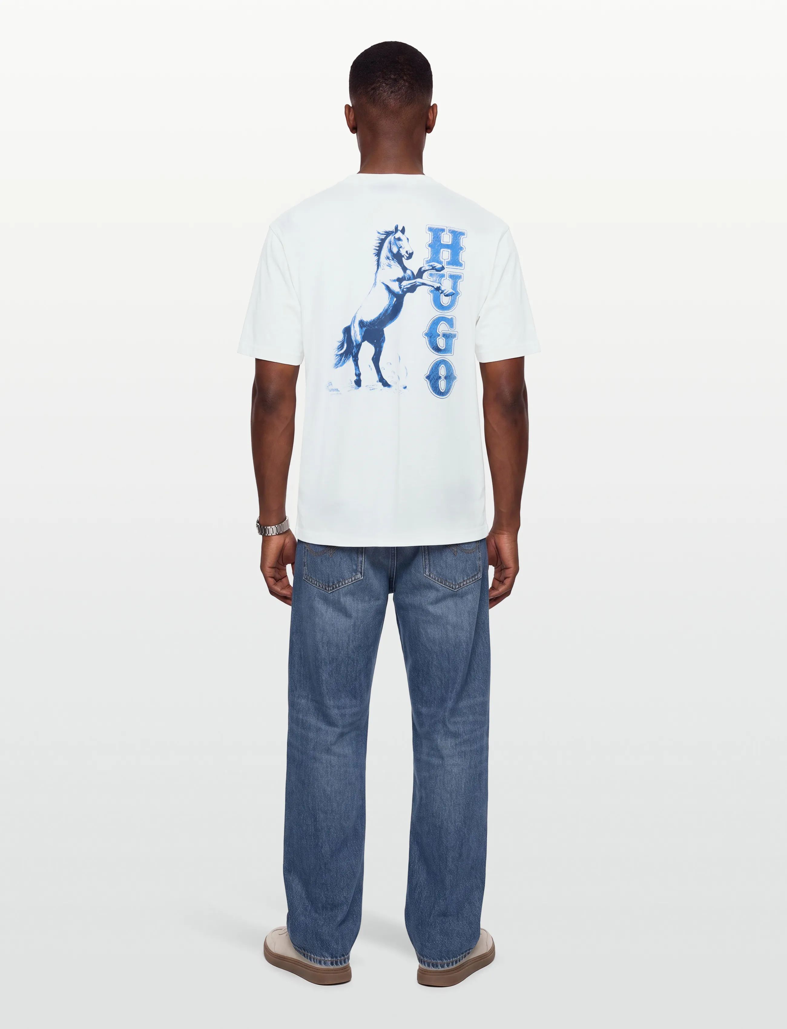HUGO BLUE - Noxwash - lühikeste varrukatega t-särgid - open white - 4