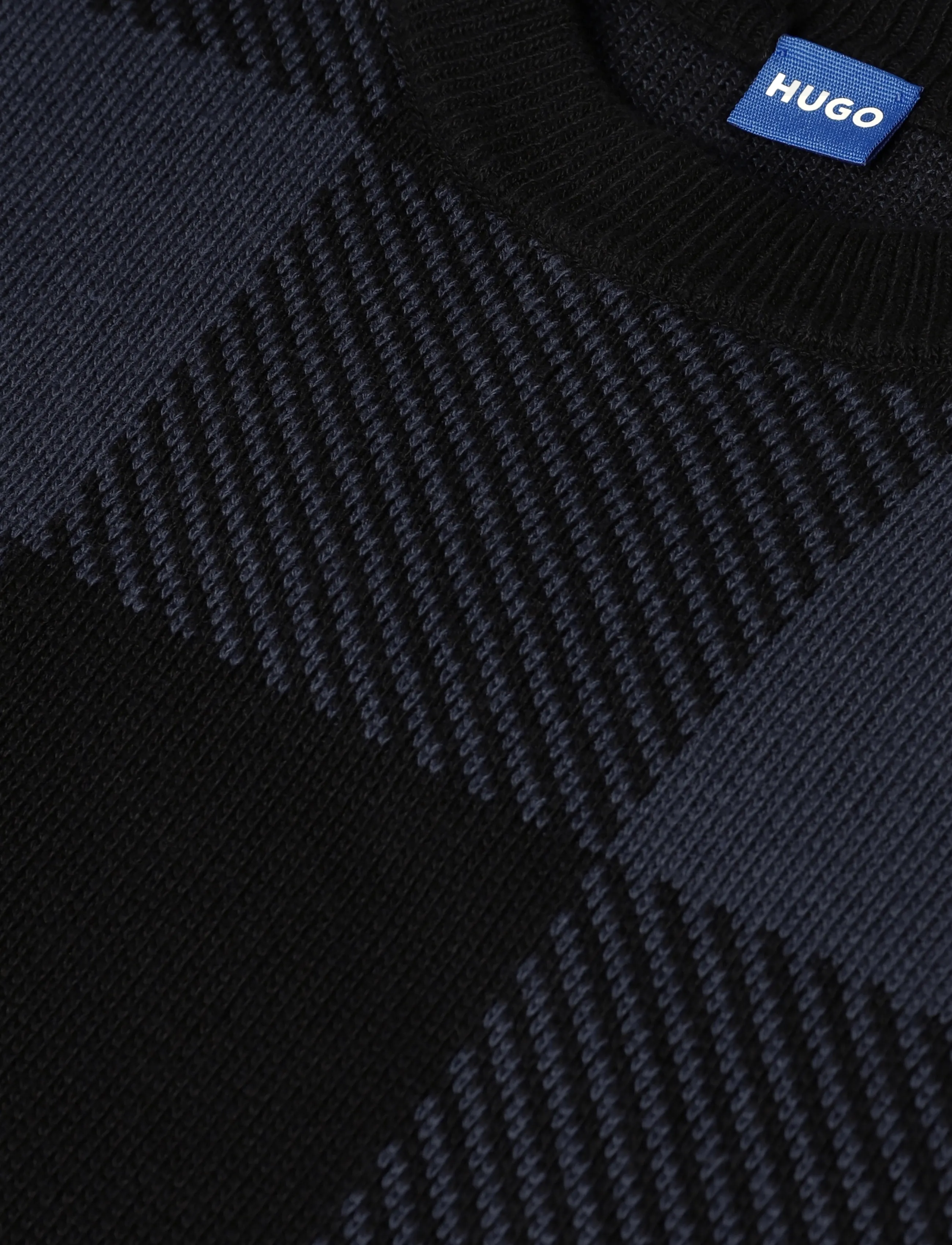 HUGO BLUE - Stuvee - round necks - black - 2