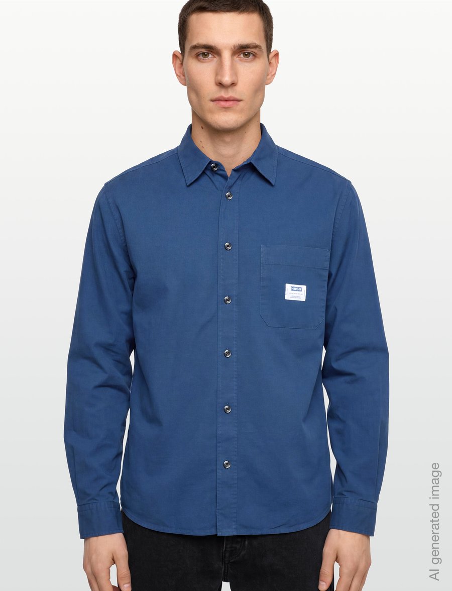 HUGO BLUE - Ebalto_1 - denimskjorter - navy - 3