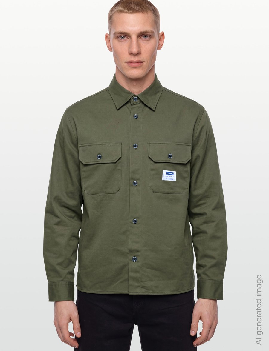 HUGO BLUE - Ekynone_1 - denimskjorter - open green - 3