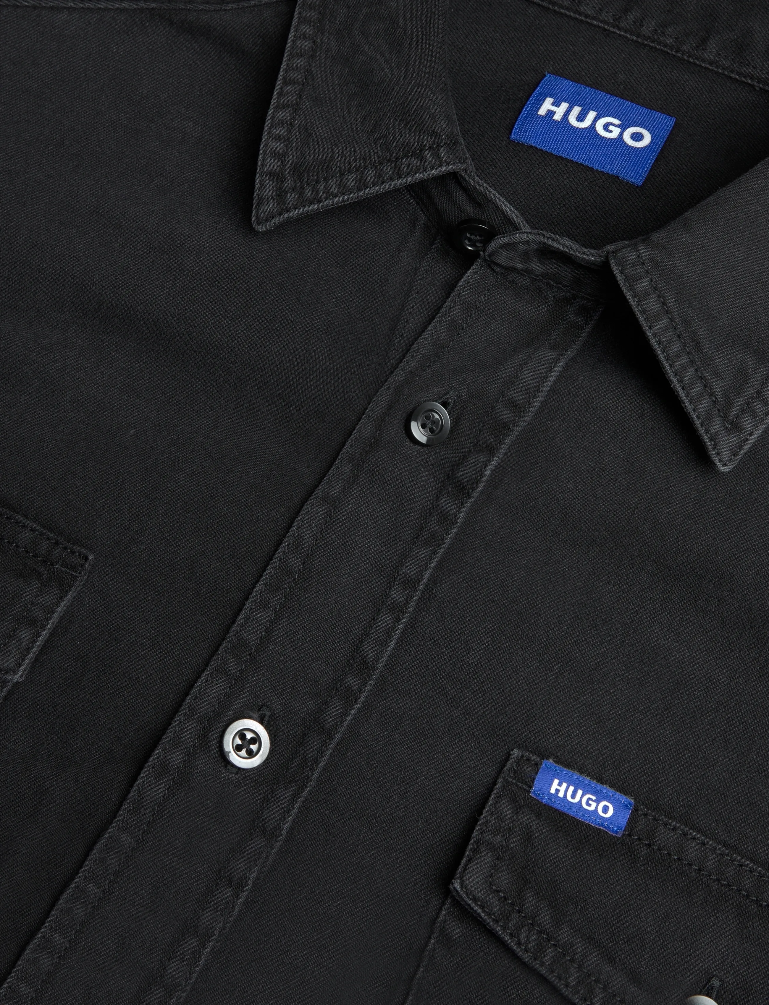 HUGO BLUE - Ebino_1 - jeanshemden - charcoal - 2