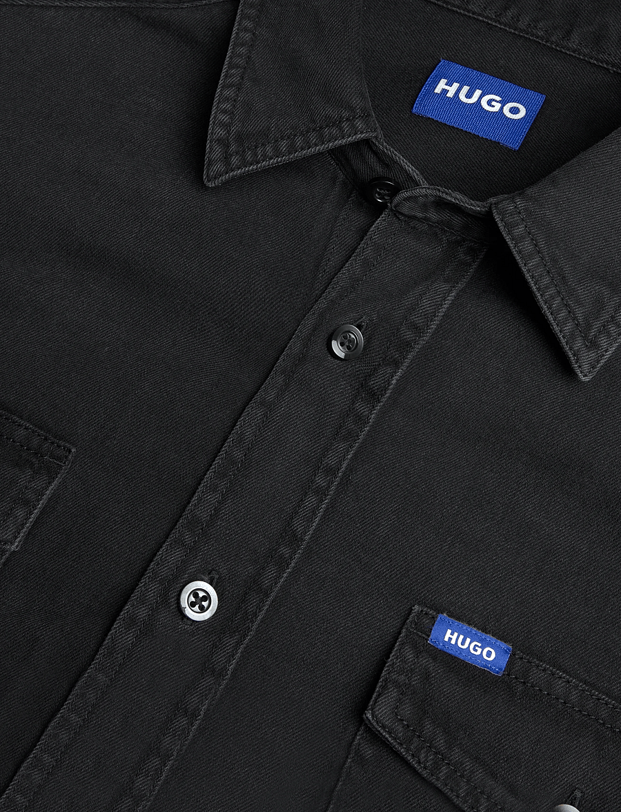 HUGO BLUE - Ebino_1 - jeanshemden - charcoal - 2
