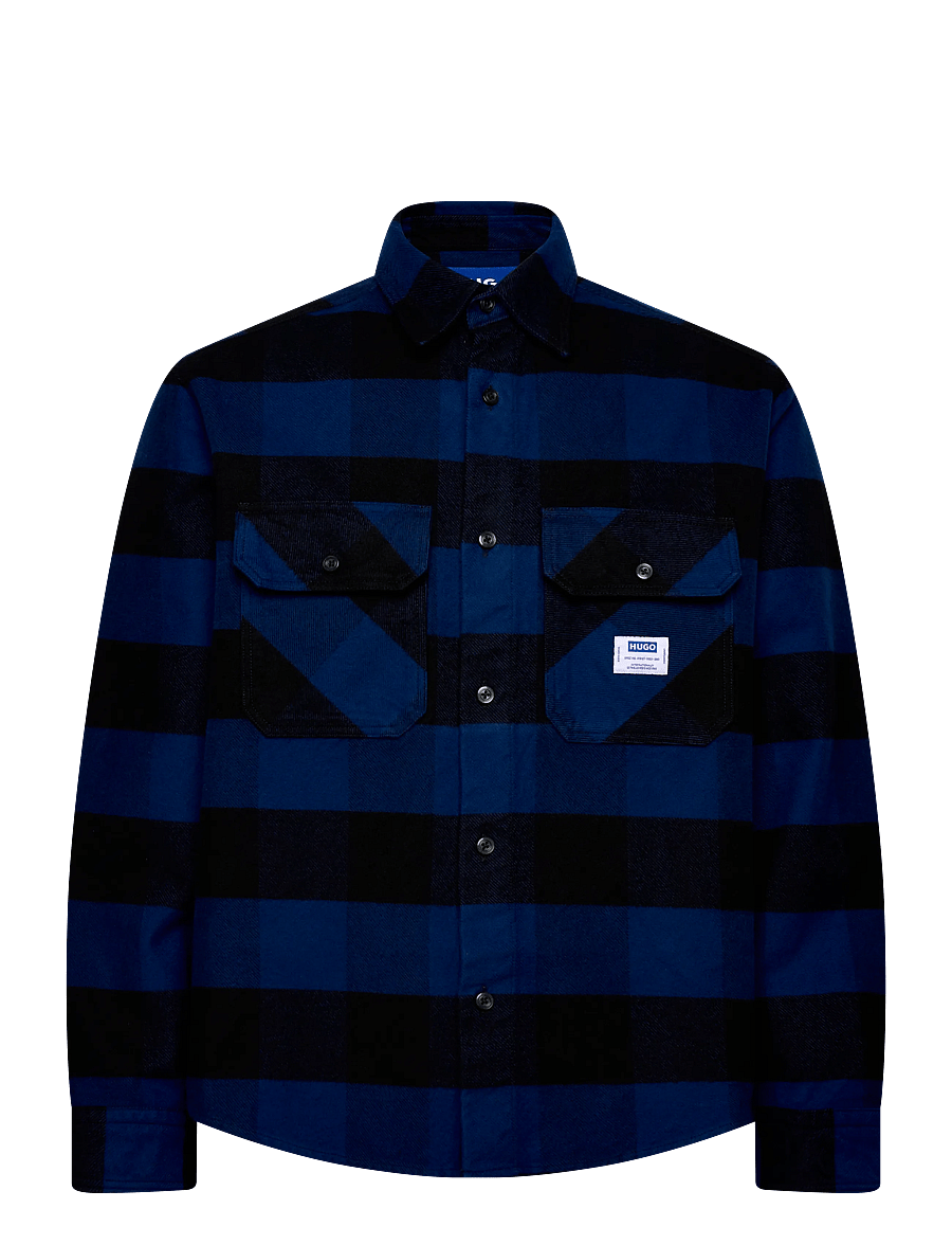 HUGO BLUE - Ebolt_1 - flanellsärgid - navy - 0
