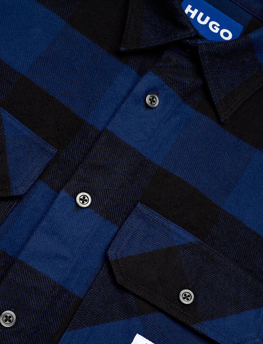 HUGO BLUE - Ebolt_1 - flanellsärgid - navy - 3