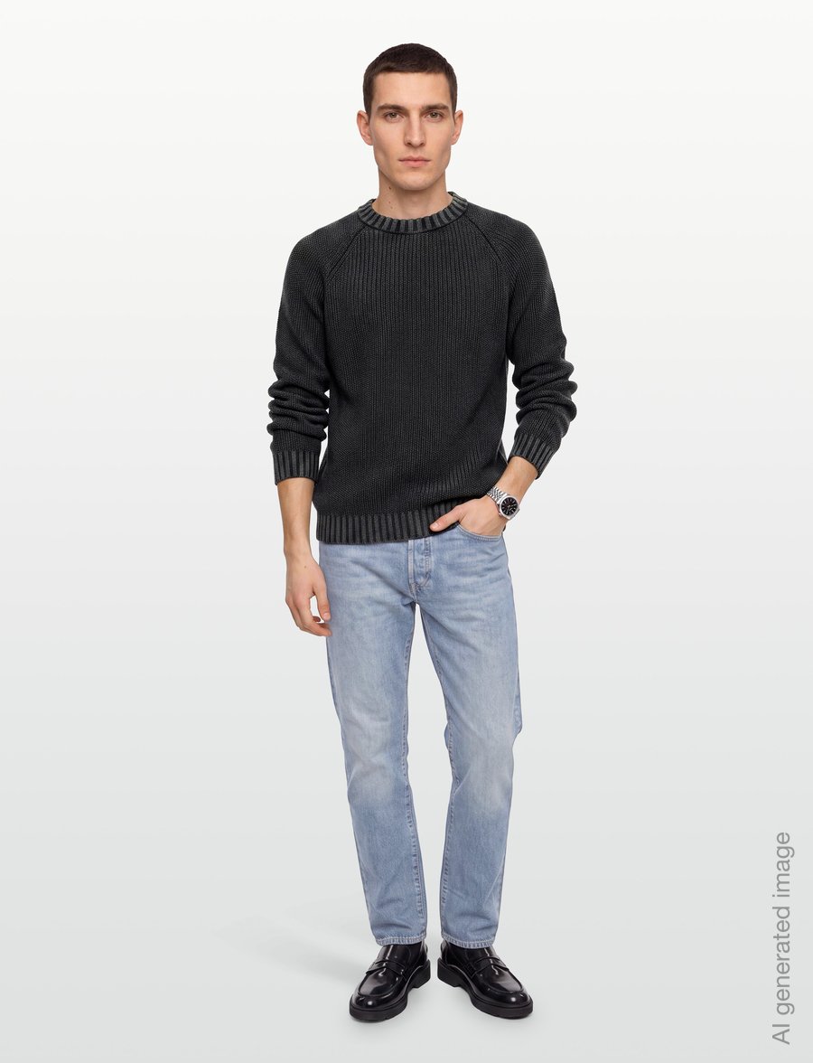 HUGO BLUE - Sondye-1 - rundhals - black - 0