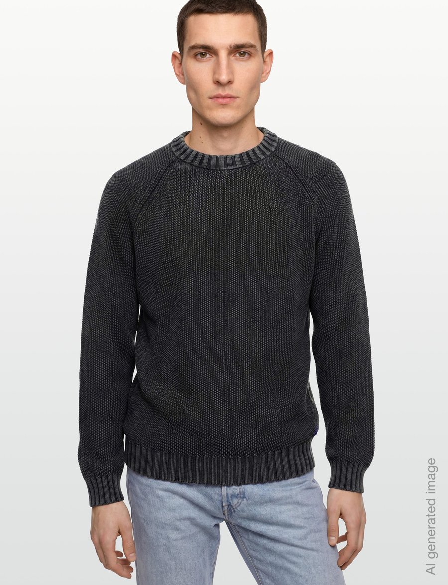 HUGO BLUE - Sondye-1 - rundhals - black - 3