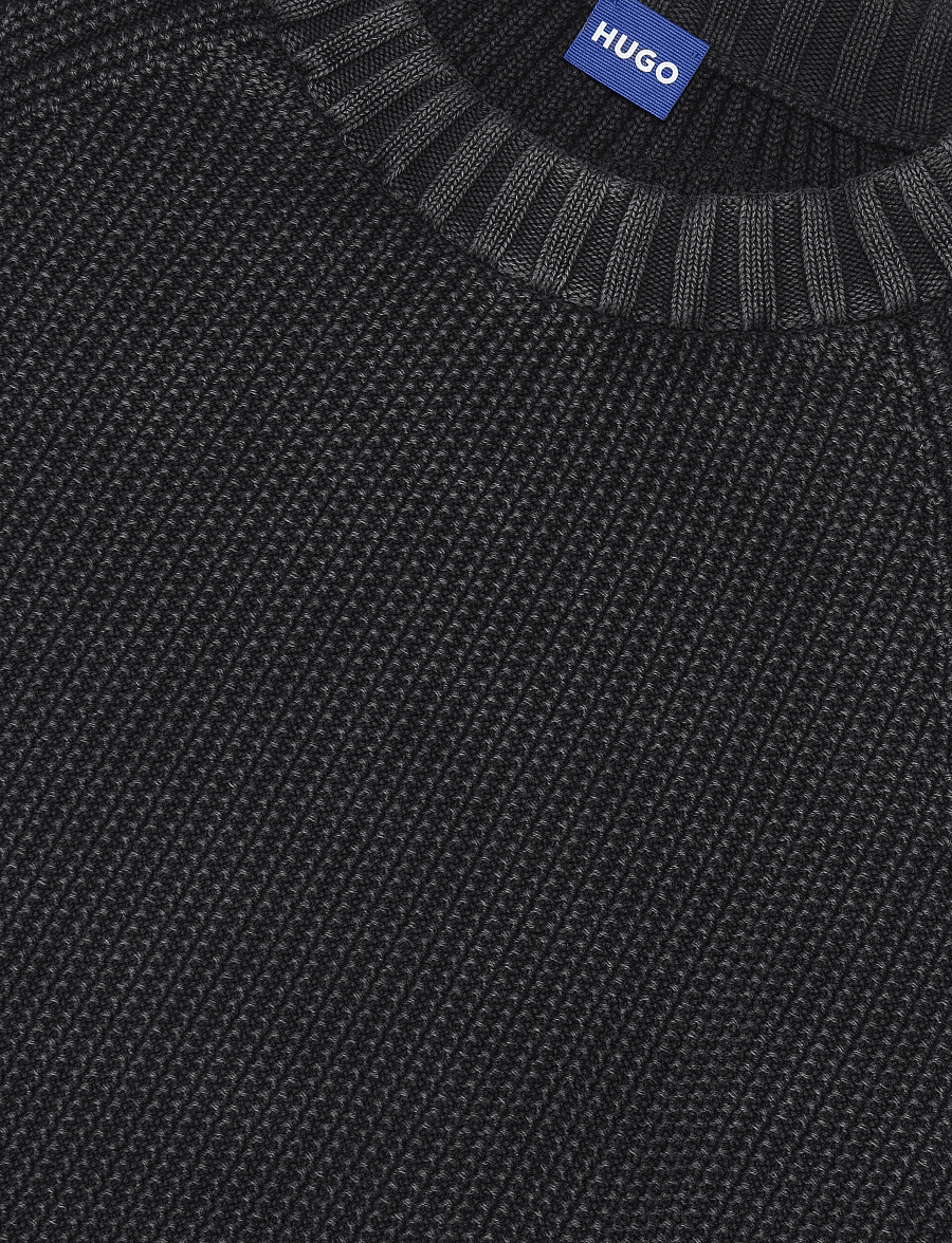 HUGO BLUE - Sondye-1 - rundhals - black - 5