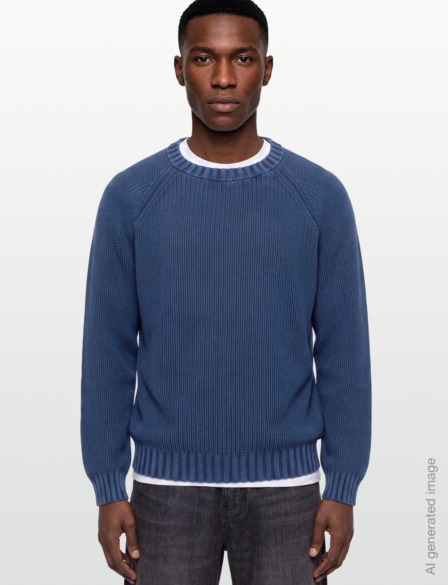 HUGO BLUE - Sondye-1 - rundhals - navy - 3