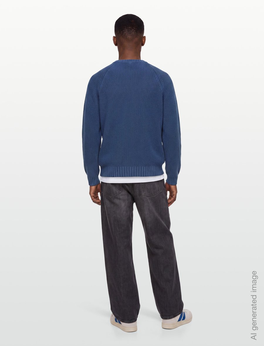 HUGO BLUE - Sondye-1 - rundhals - navy - 4