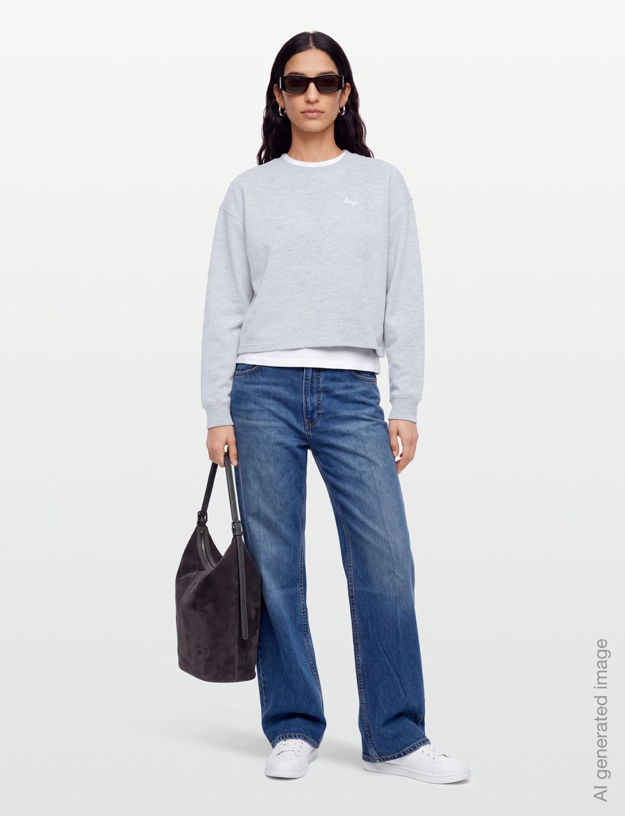 HUGO BLUE - Damaswee_B - sweatshirts - open grey - 0