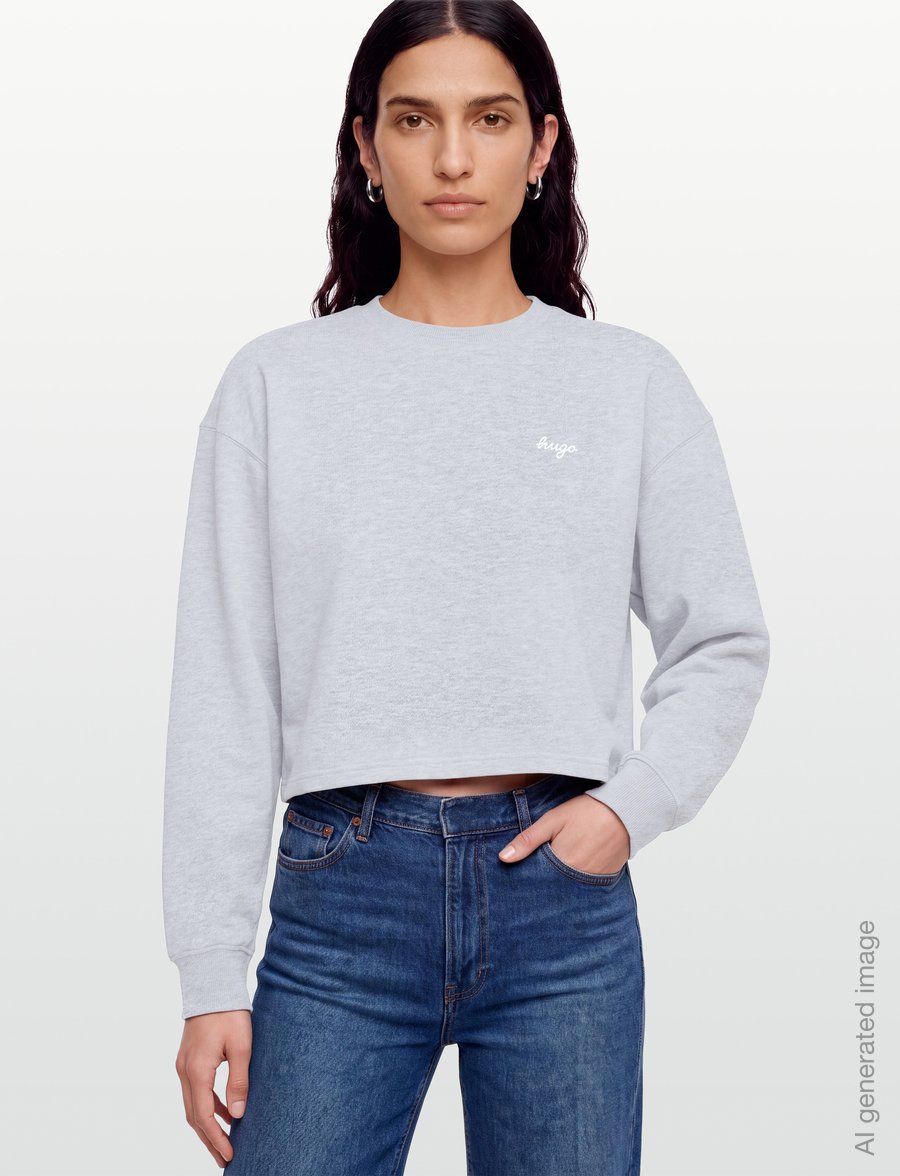HUGO BLUE - Damaswee_B - sweatshirts - open grey - 3
