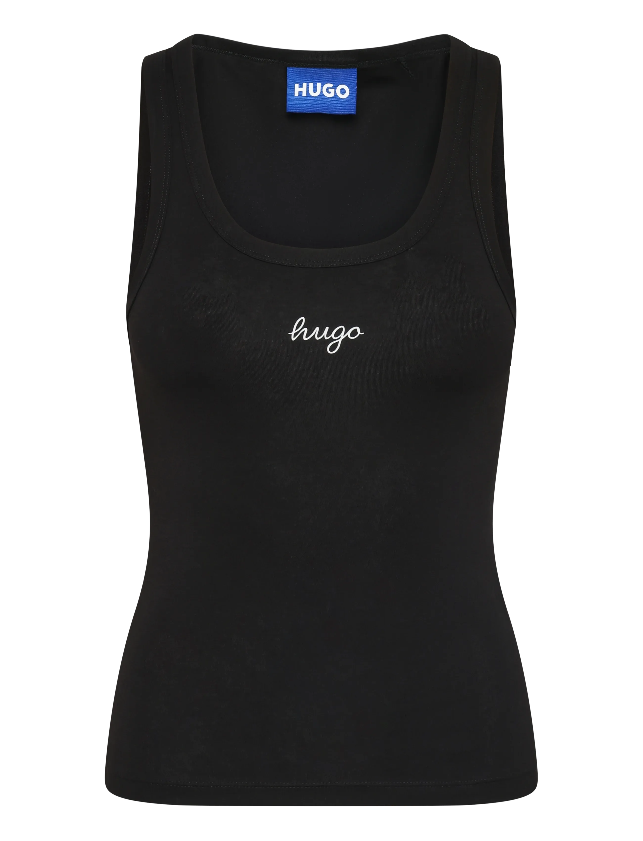 HUGO BLUE Damatank_B_1 - Tøj - BLACK / black