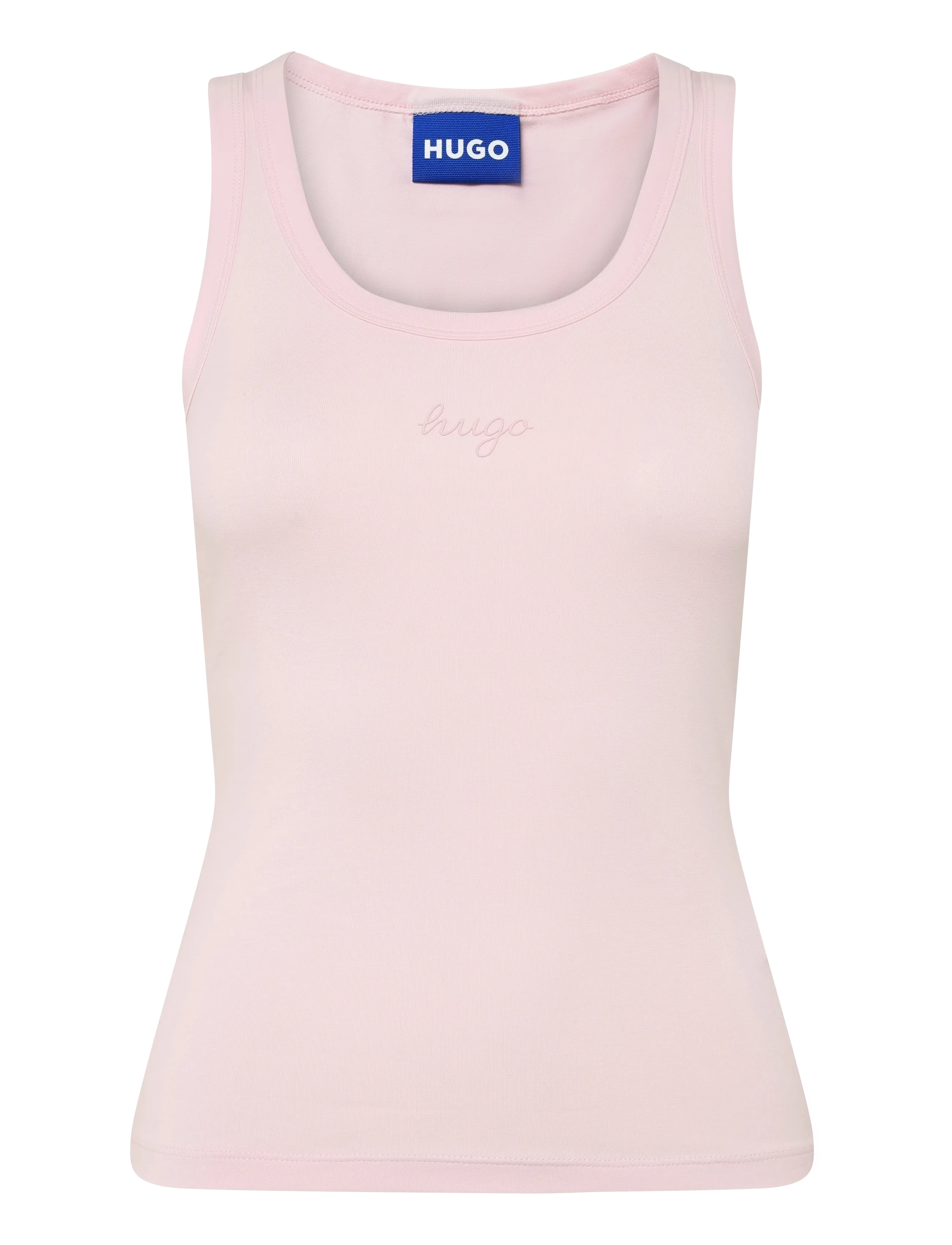 HUGO BLUE Damatank_B_1, Kvinder, Rundhalset Tanktop, Pink, Str: S