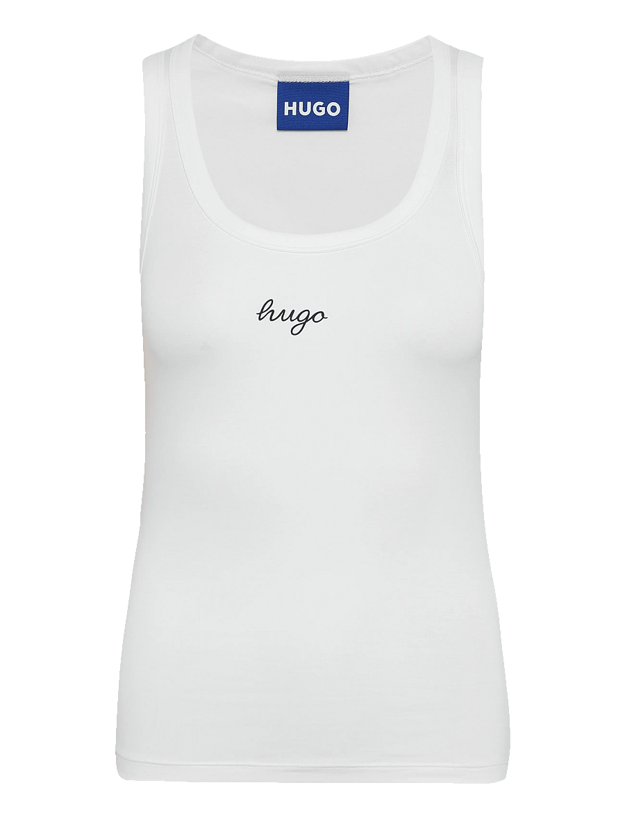 HUGO BLUE - Damatank_B_1 - linnen - white - 0