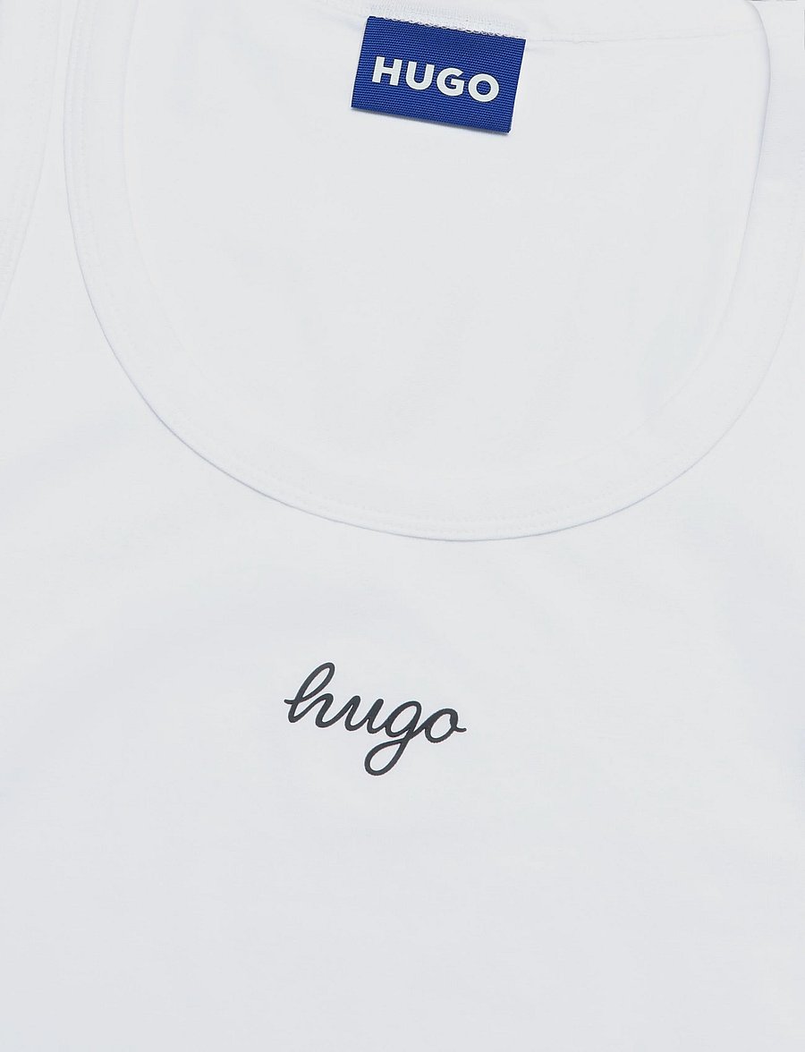 HUGO BLUE - Damatank_B_1 - linnen - white - 2
