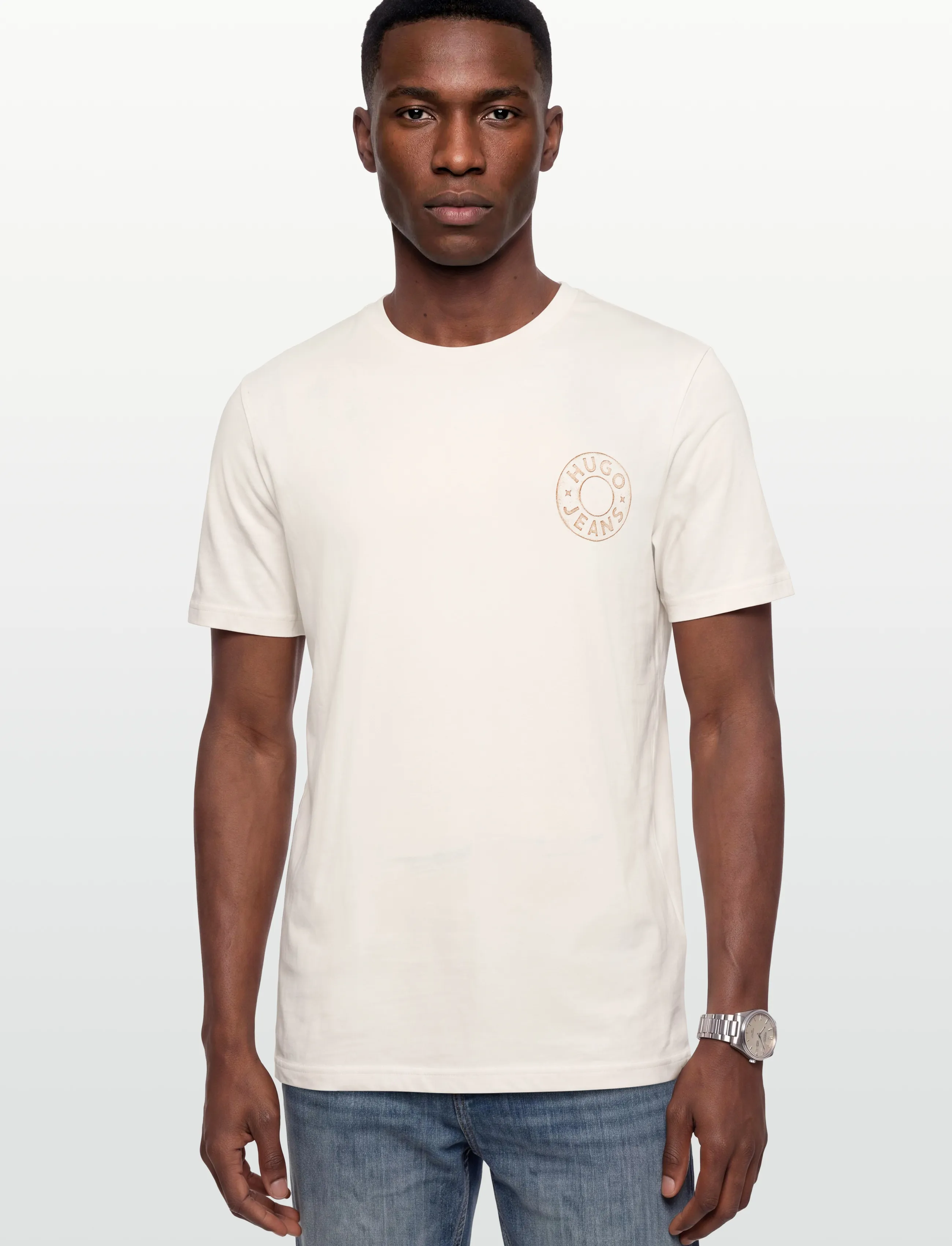 HUGO BLUE - Nemodo - short-sleeved t-shirts - open white - 3