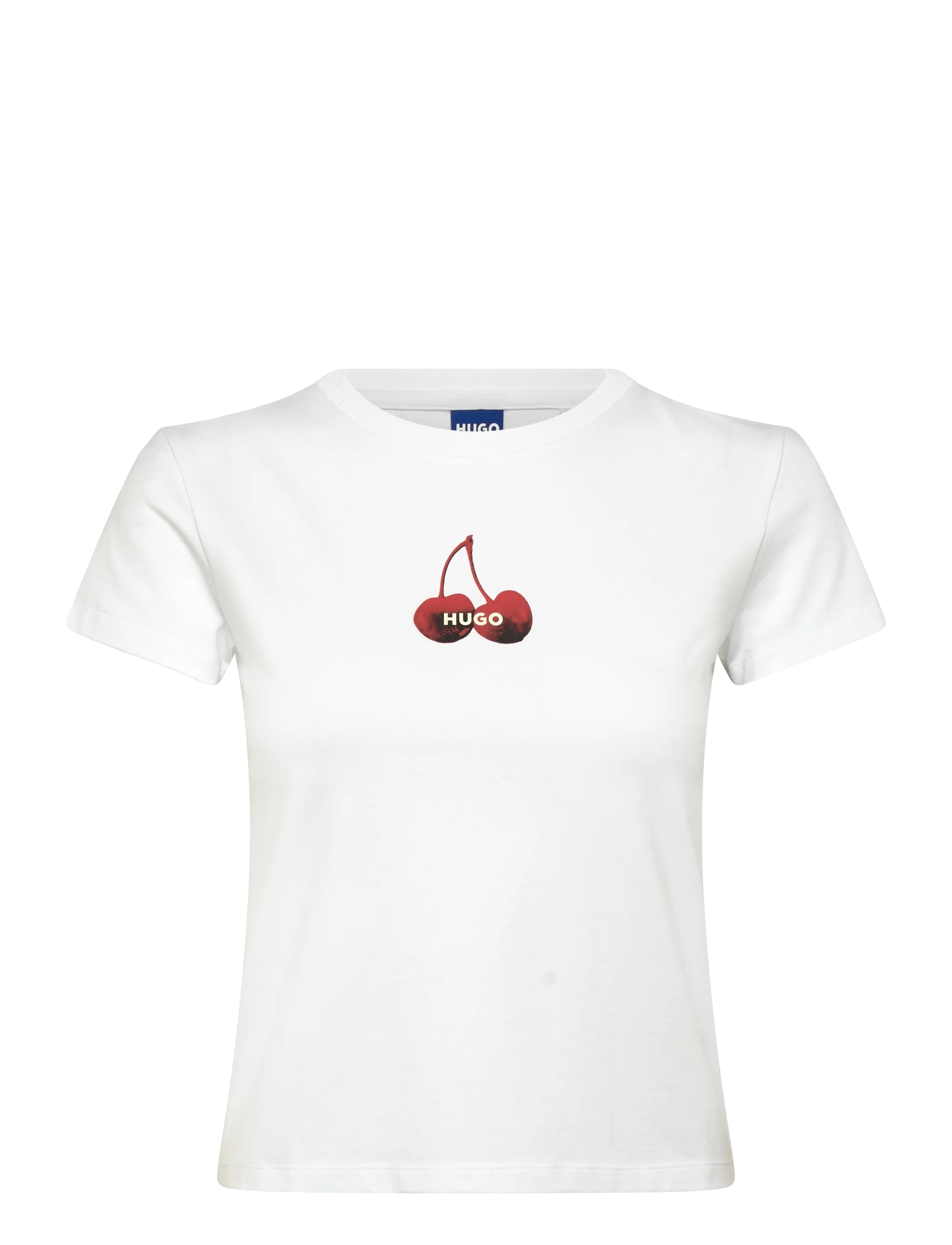 HUGO BLUE 90's Tee_B_1 - T-shirts & Toppe - WHITE / white