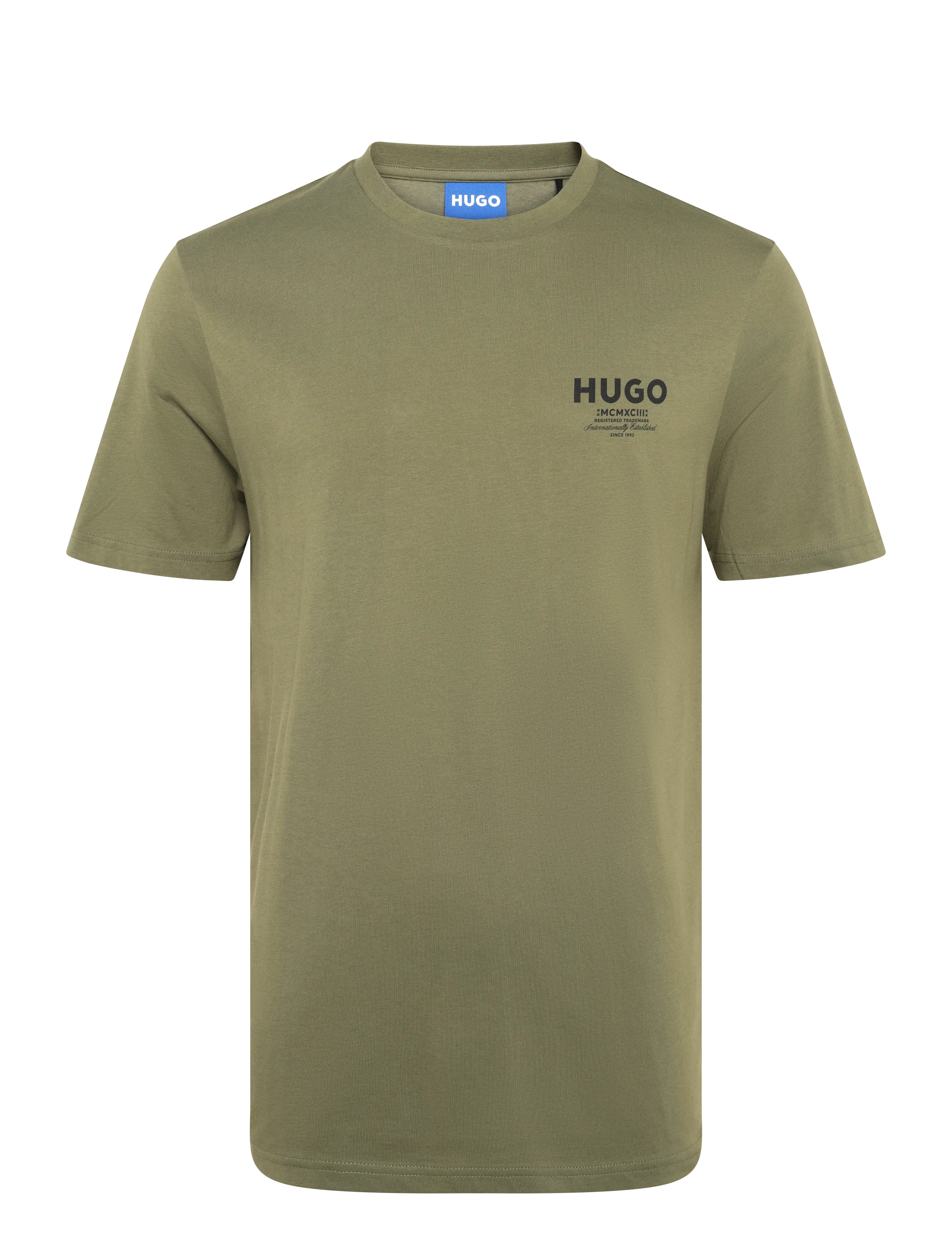 HUGO BLUE Nesptee - Kurzärmelig - OPEN GREEN / khaki/green