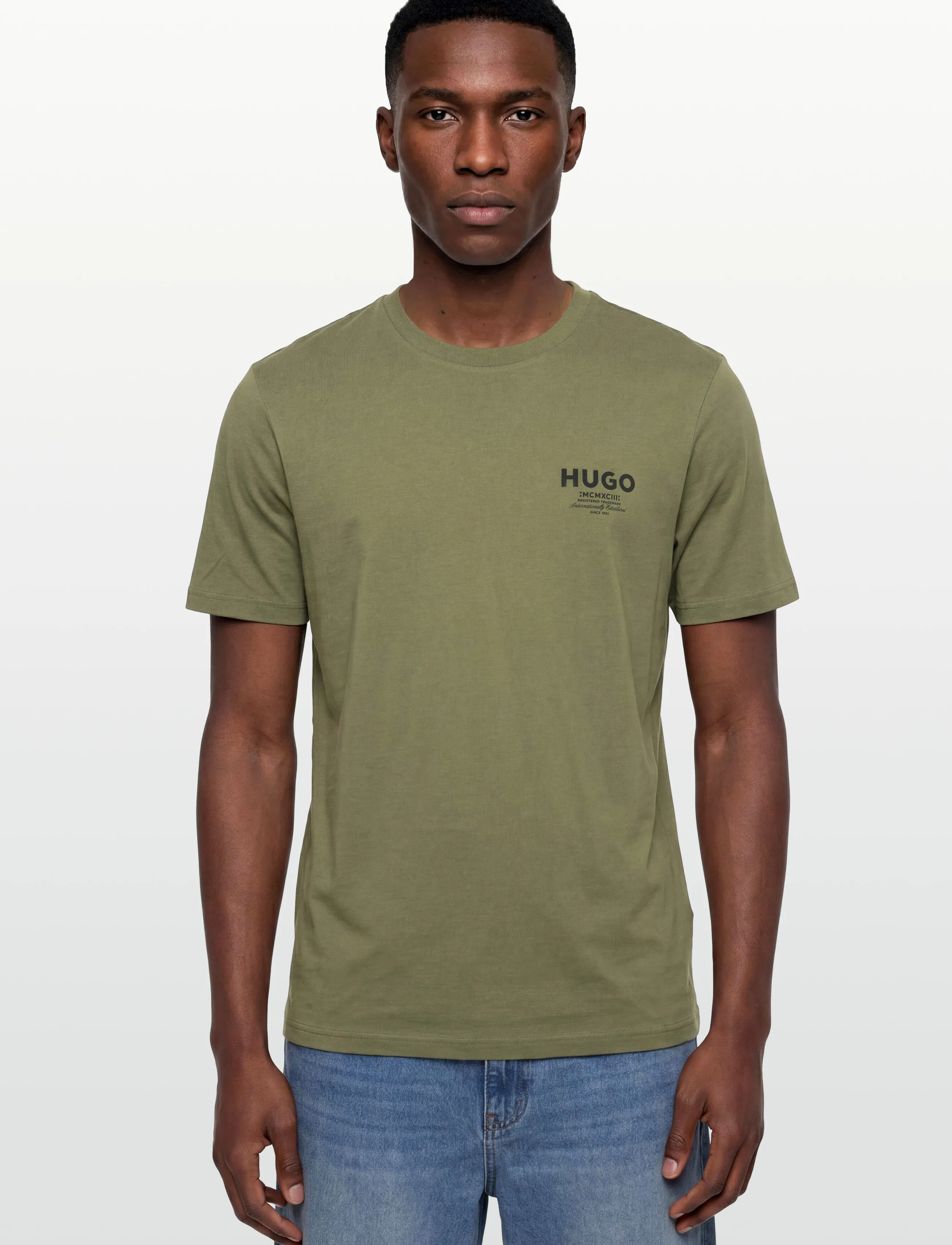 HUGO BLUE - Nesptee - kortærmede t-shirts - open green - 3