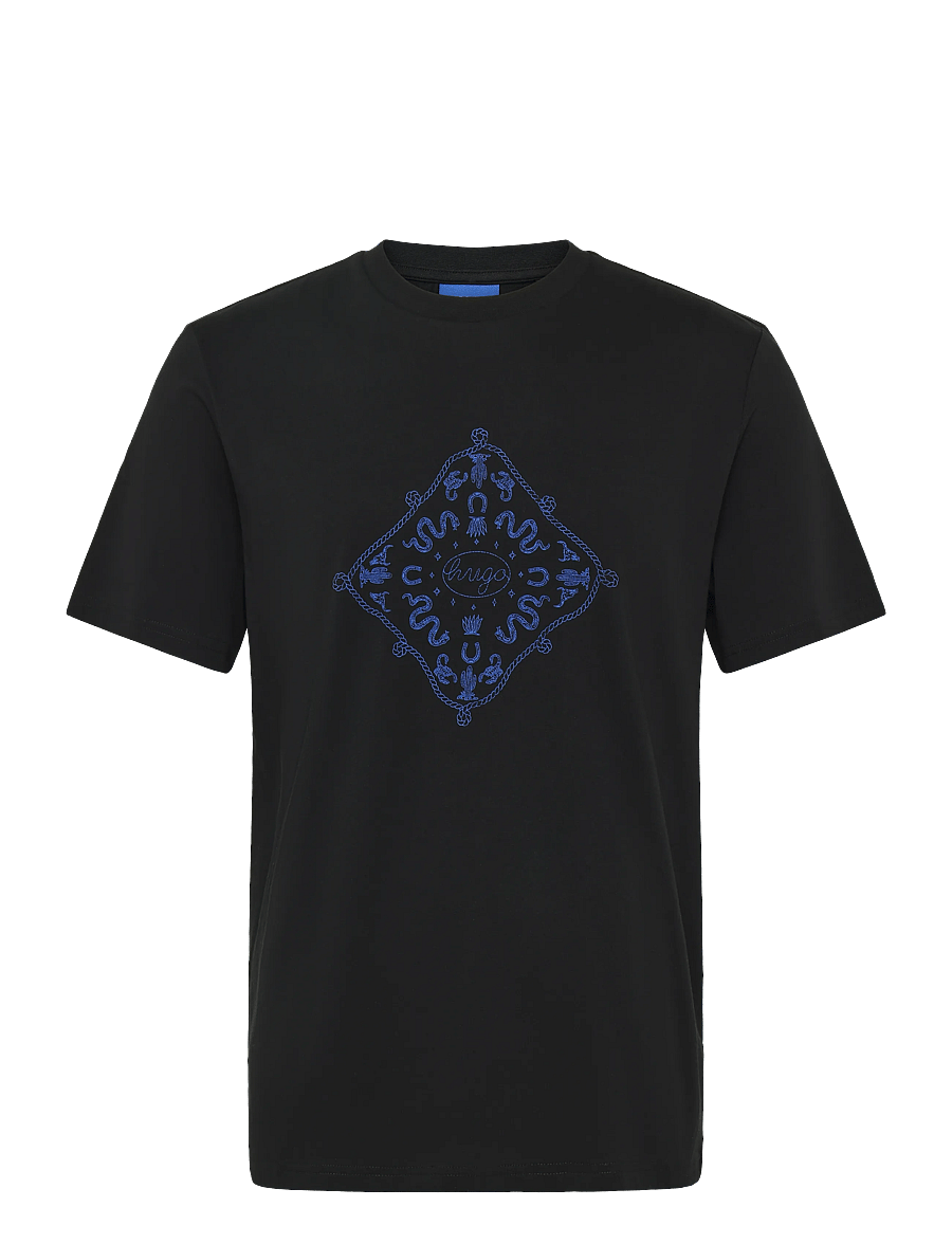 HUGO BLUE - Nerberri - kurzärmelige t-shirts - black - 0