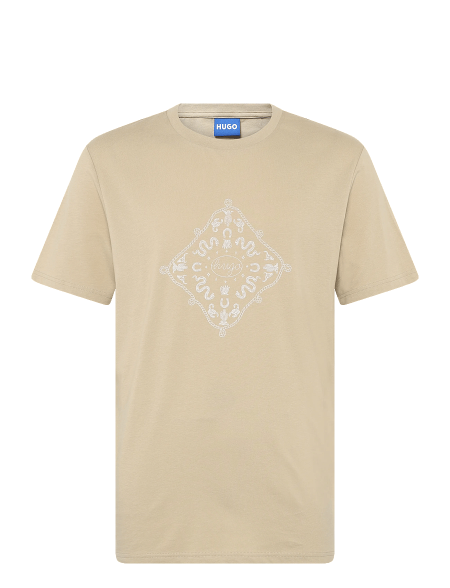 HUGO BLUE - Nerberri - kurzärmelige t-shirts - medium beige - 0