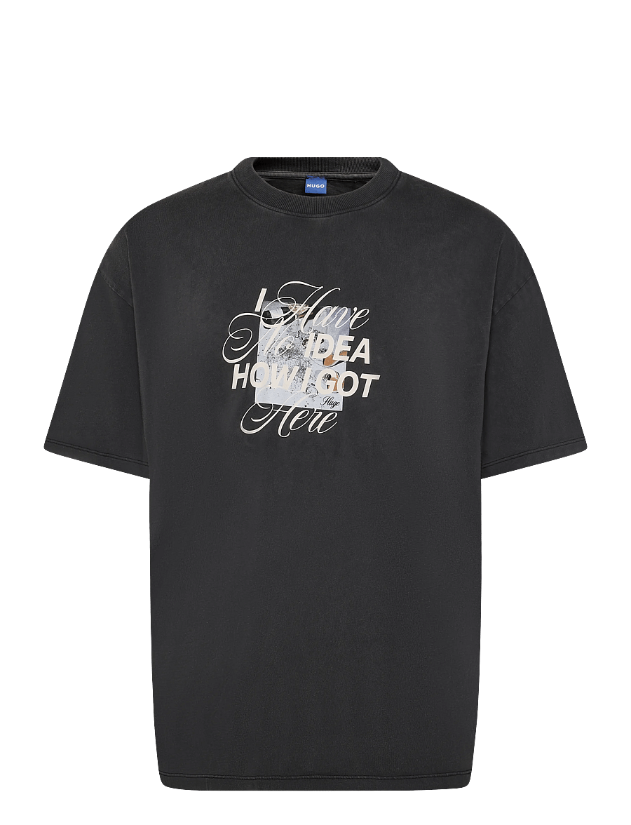 HUGO BLUE - Oversized Tee_B_17 - t-shirts - black - 0