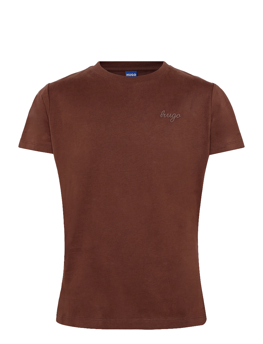 HUGO BLUE - Damatee_B - t-shirts - medium brown - 0