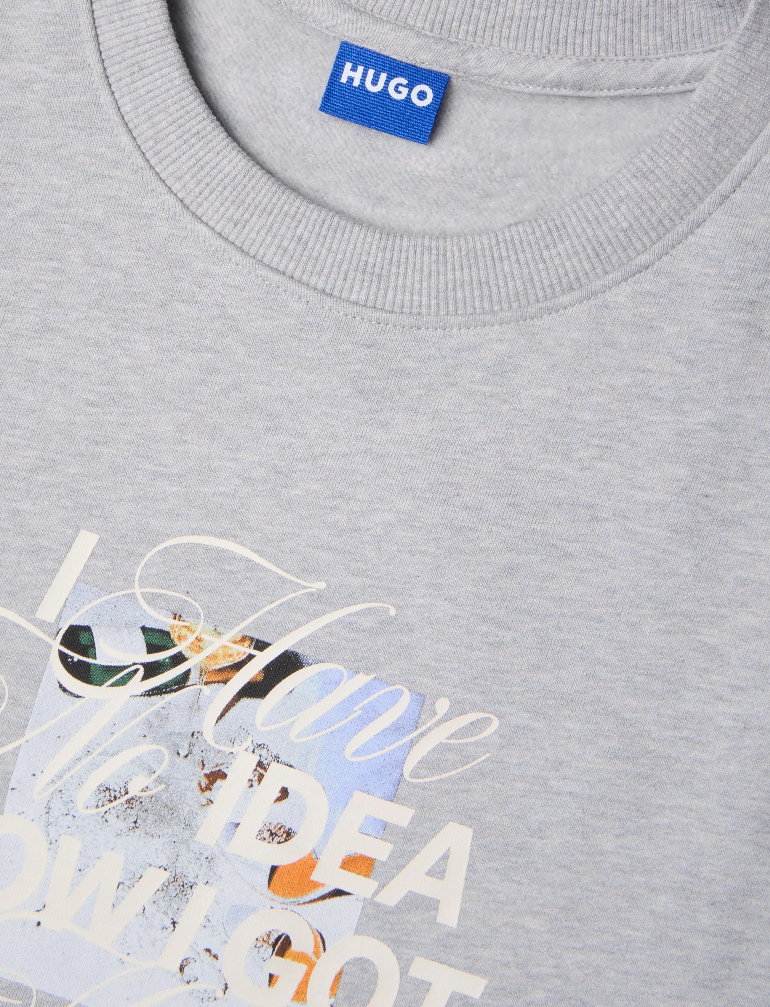 HUGO BLUE - Classic Crew_B_5 - sweatshirts - open grey - 2