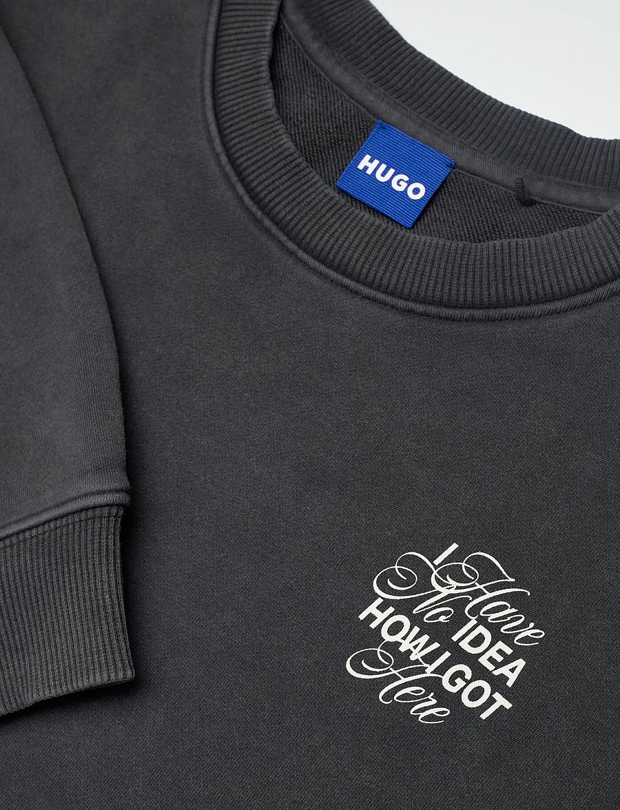 HUGO BLUE - Classic Crew_B_6 - vardagsstil - black - 2