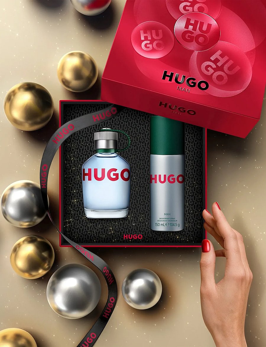 Hugo Boss - Gift Set Hugo Man EdT 75 ml + Deo Spray 150 ml - giftset - clear - 0