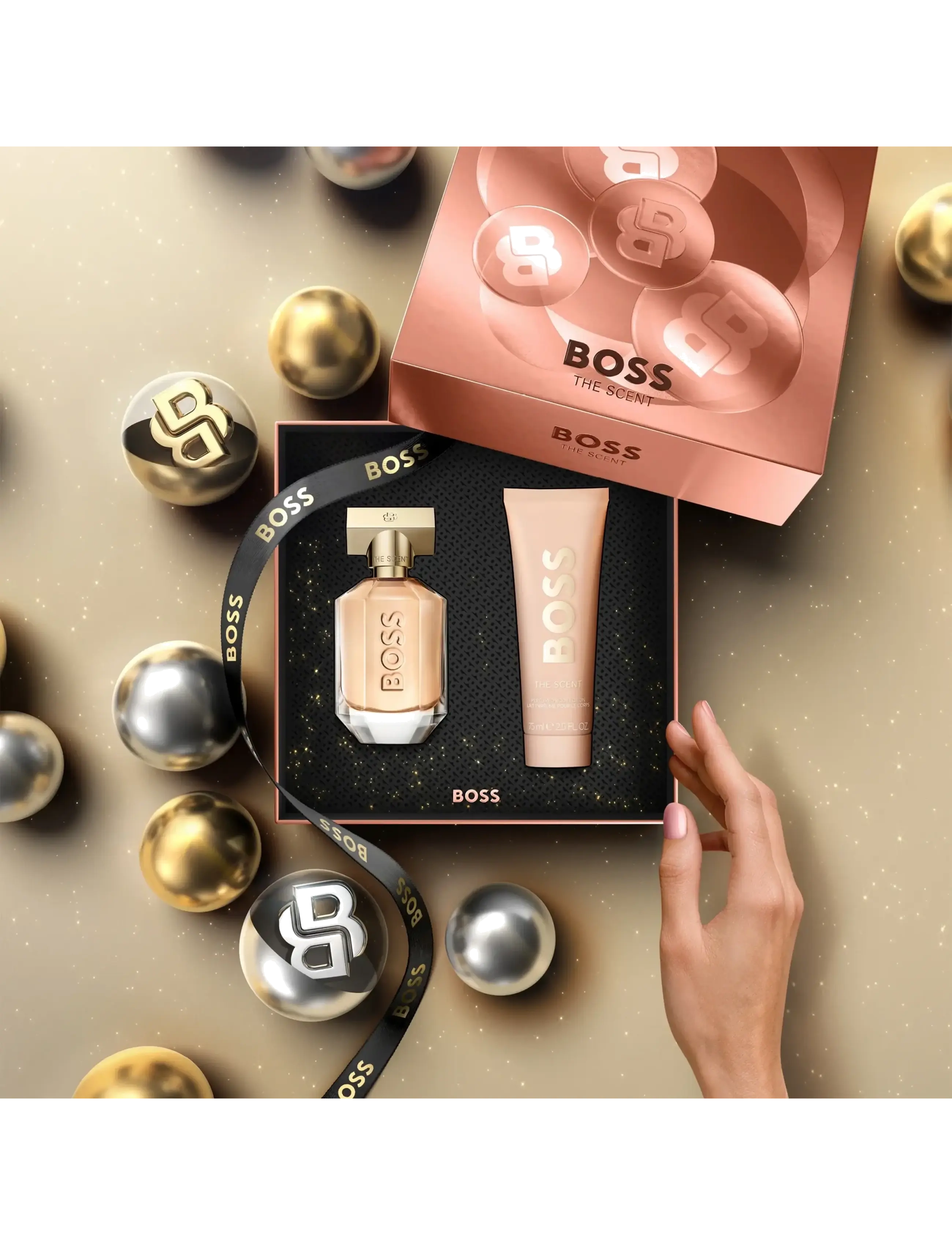 Hugo Boss - Gift Set The Scent For Her EdP 30 ml + Body Lotion 50 ml - til hende - clear - 3