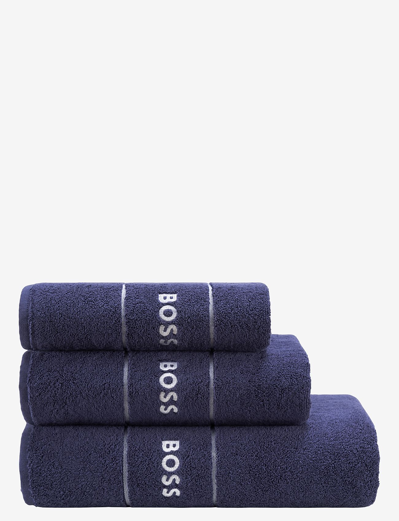 Boss Home - PLAIN Guest towel - gjestehåndklær - navyn - 2