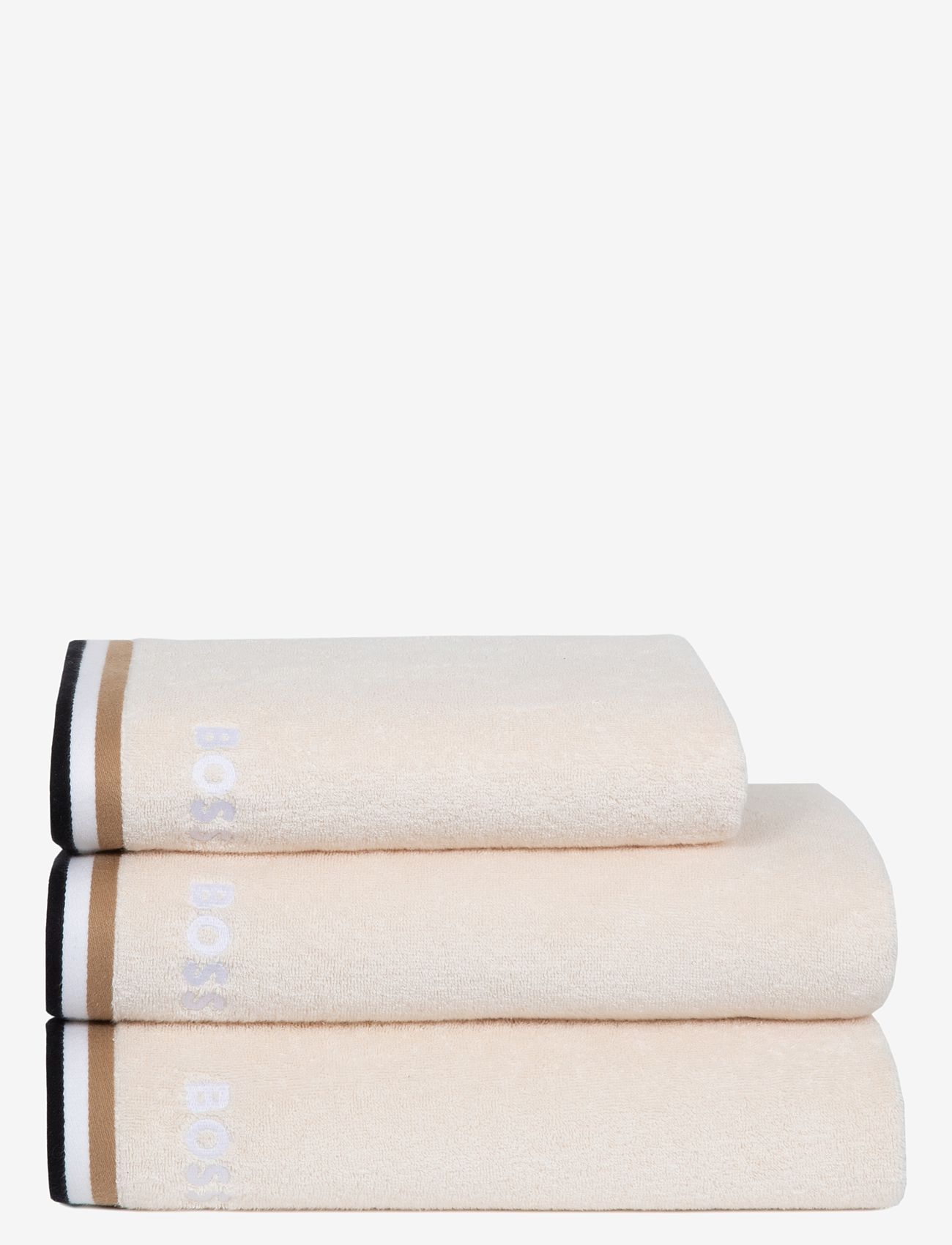 Boss Home - ICOSTRIP Guest towel - gästhanddukar - beige - 1