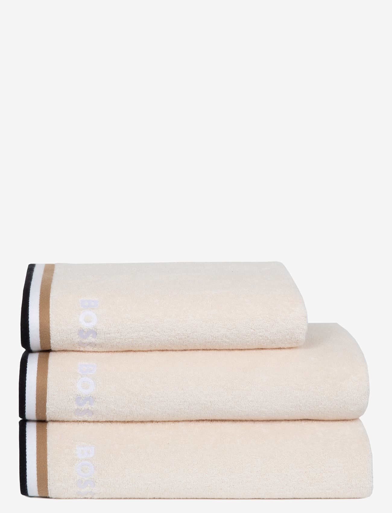 Boss Home - ICOSTRIP Guest towel - gjestehåndklær - beige - 1