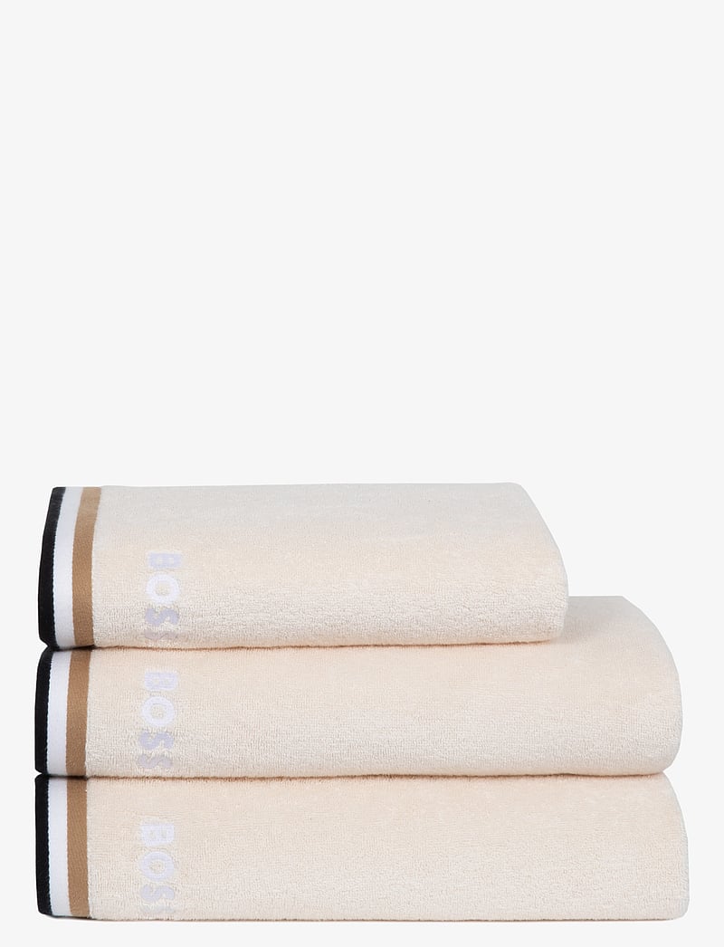 Boss Home - ICOSTRIP Guest towel - gästhanddukar - beige - 1