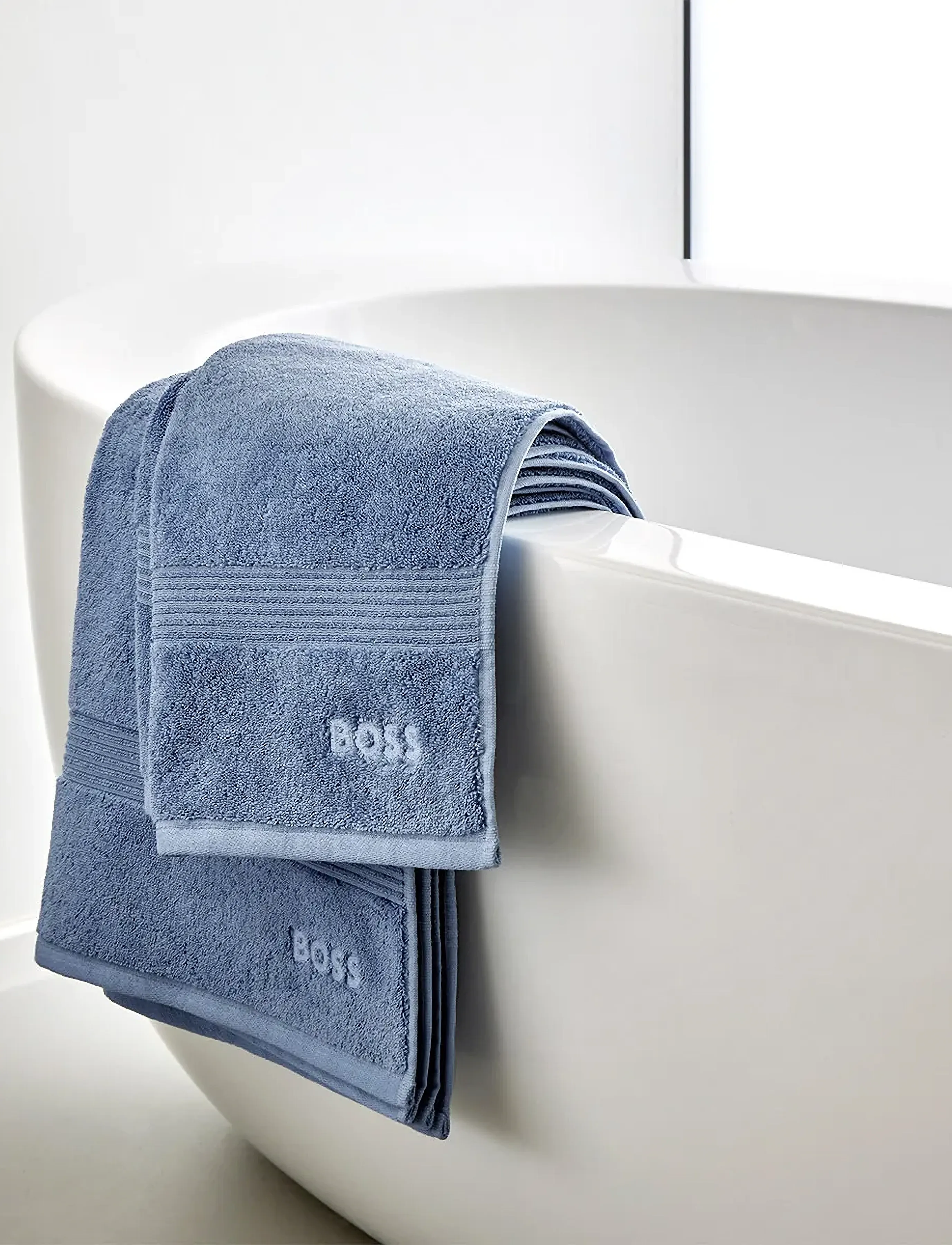 Boss Home Loft Bath Sheet, 100X150 cm, Towels & Towels, Blau - Homeware