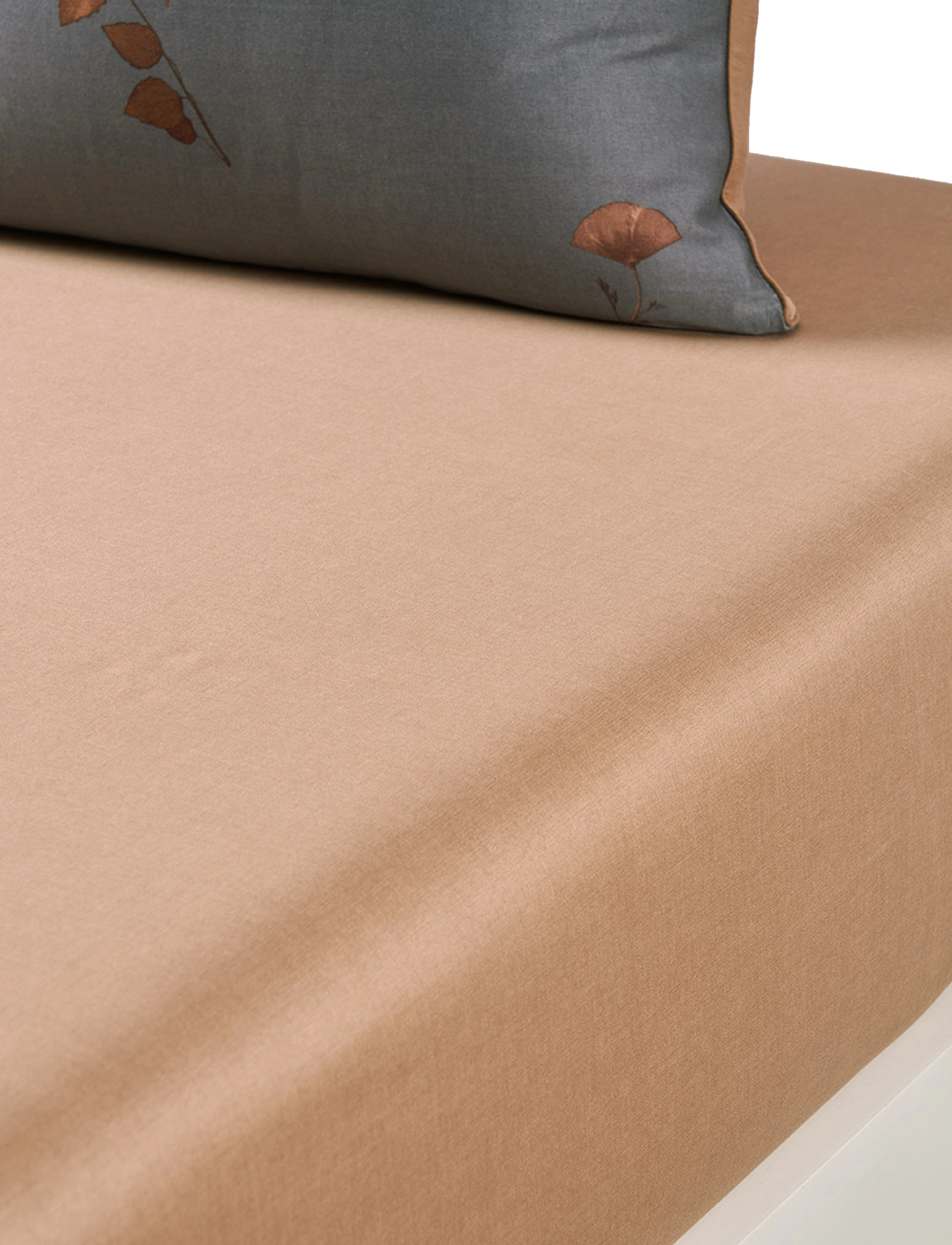 Boss Home Midnight Fitted Sheet, Lagen, Brun, Str: 180X200CM