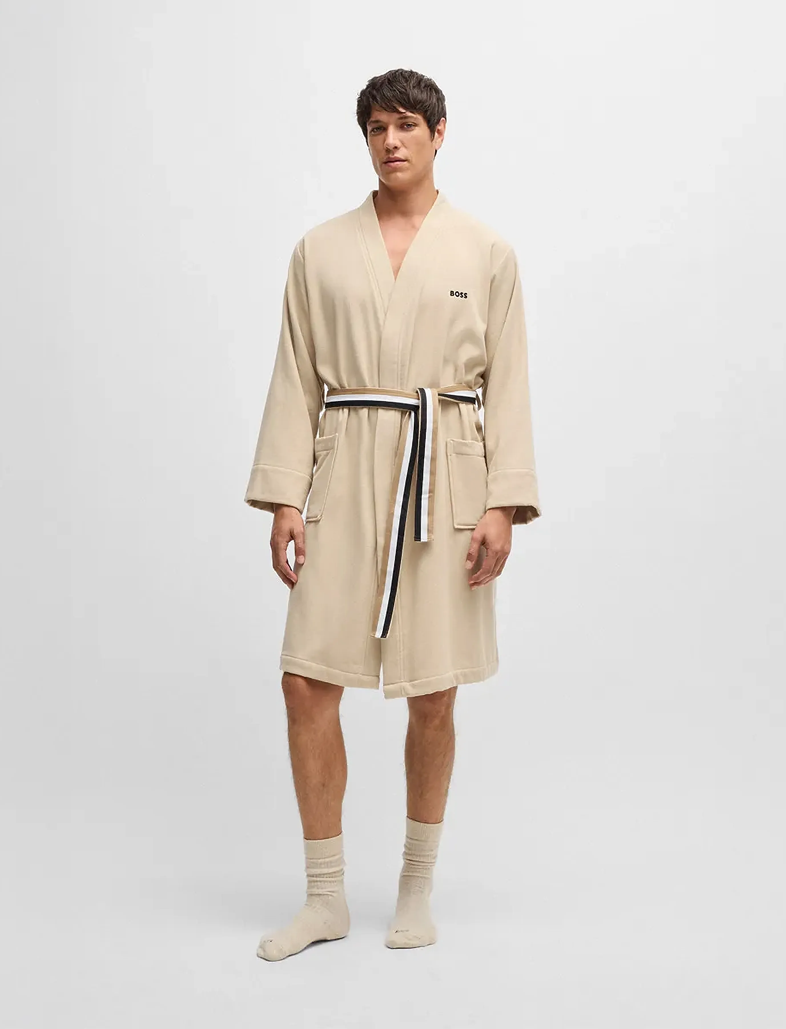 Boss Home Blinea Bath Robe, XL, Bathroom Textiles, Beige - Robes, Frauen