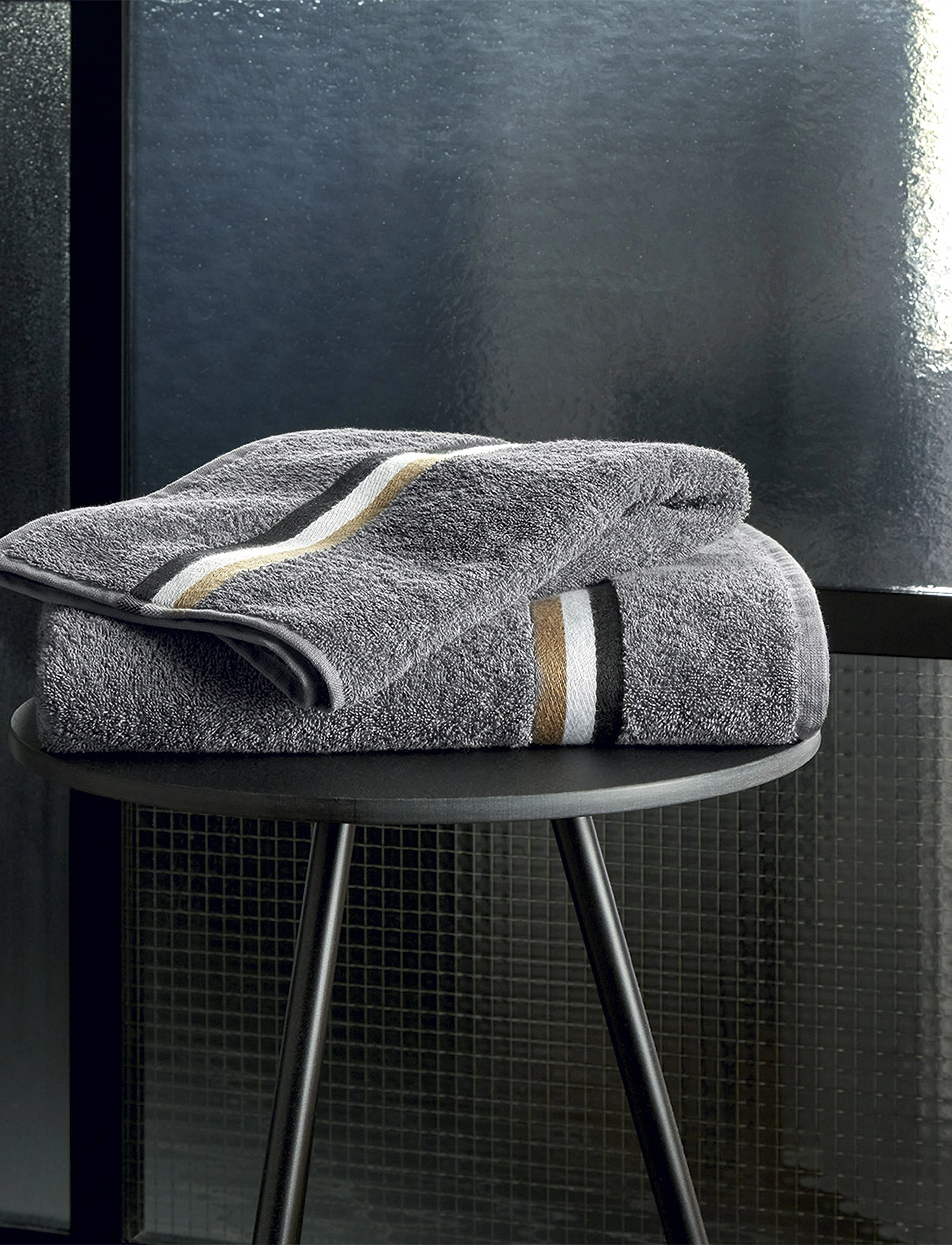 Boss Home Blinea Bath Towel, 70X140 cm, Grey, Håndklæder Og Badehåndklæder > Håndklæder, Unisex